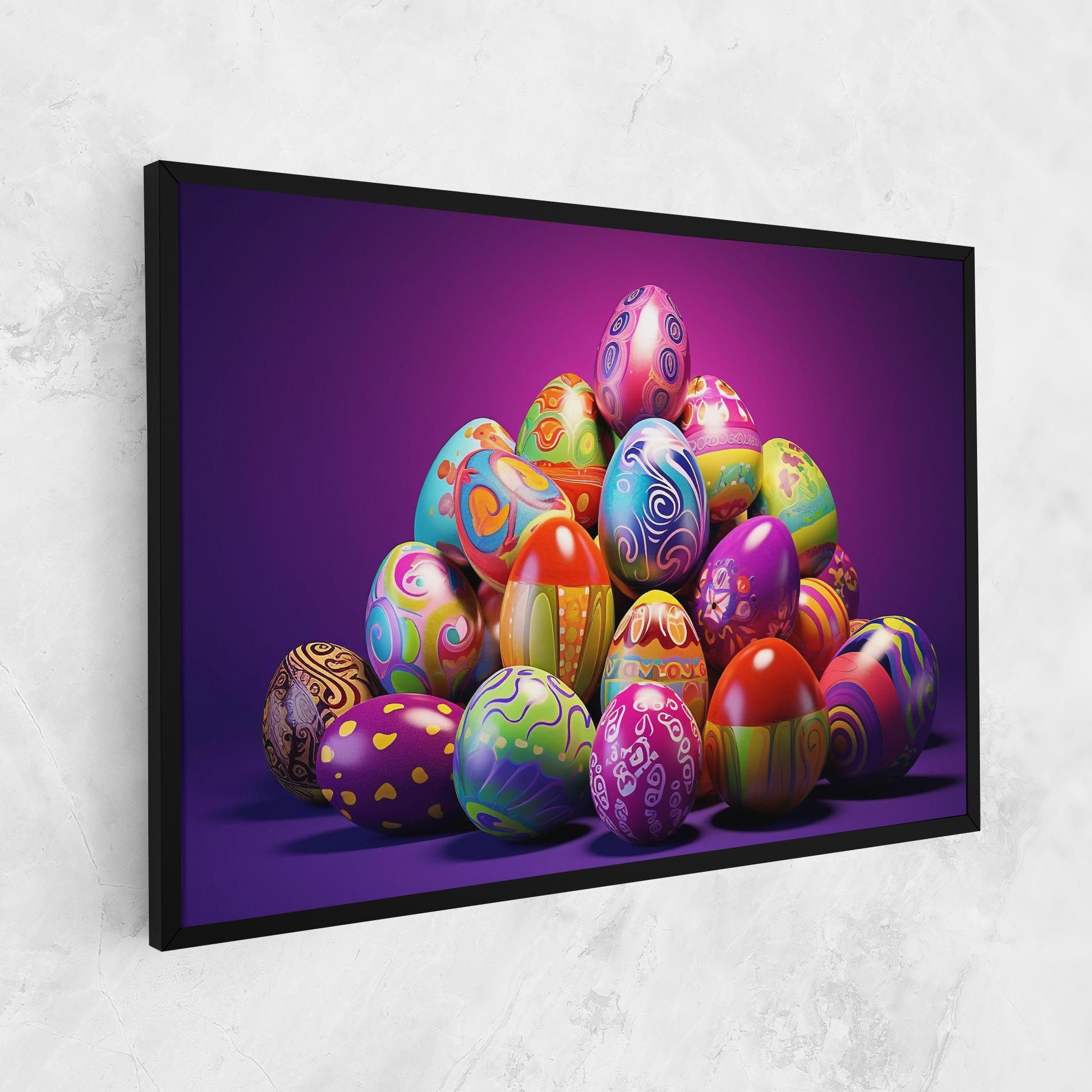 Pile Colorful Eggs mockup 1