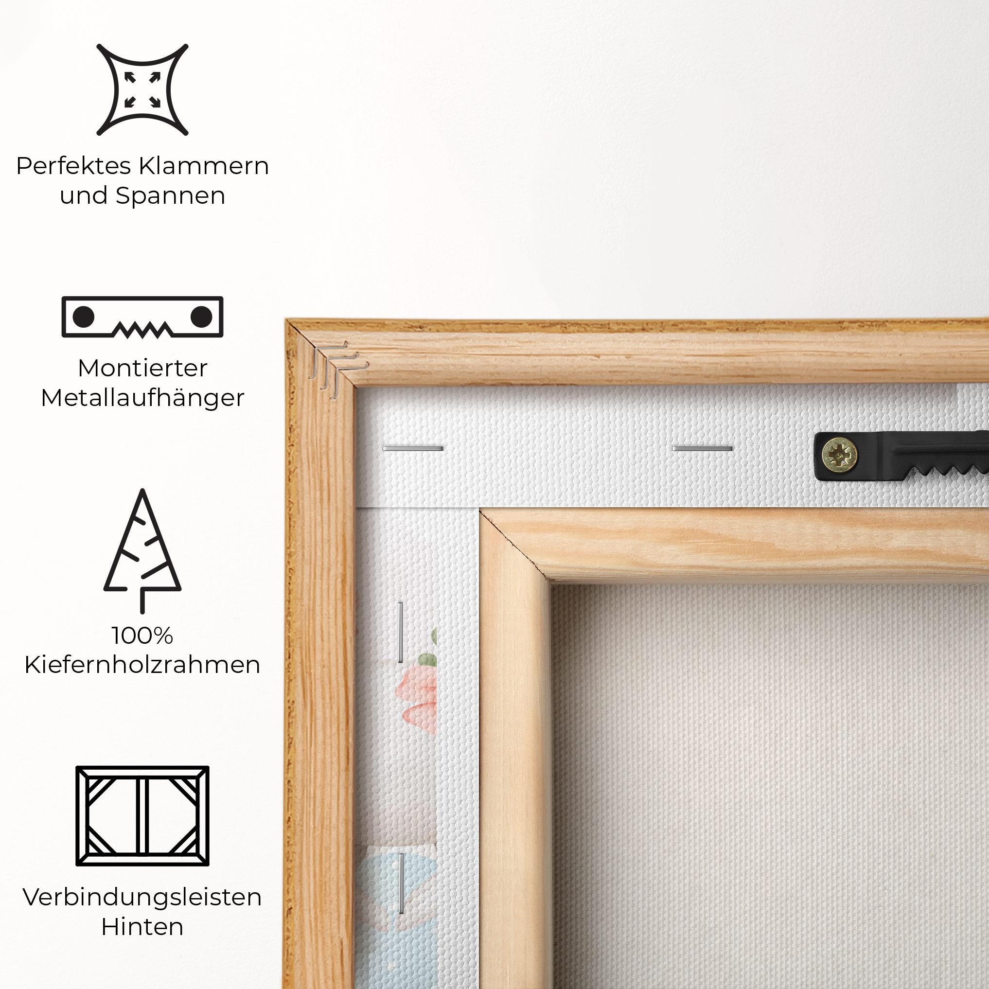 Leinwandbild Bunny With Hat mockup 5