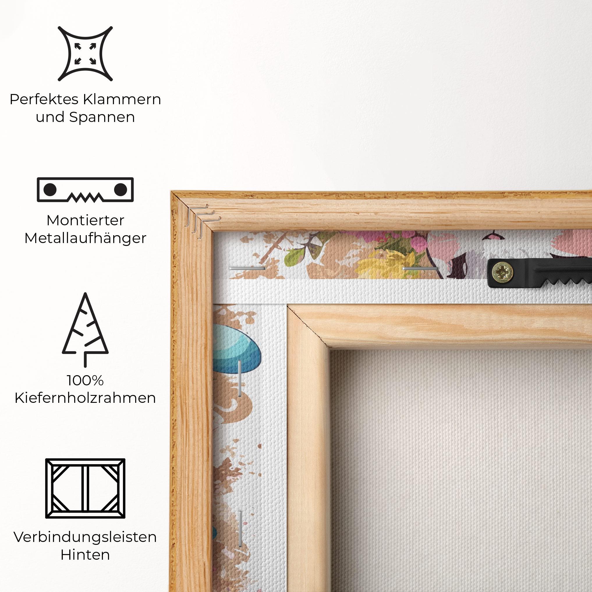 Leinwandbild White Easter Bunny mockup 5