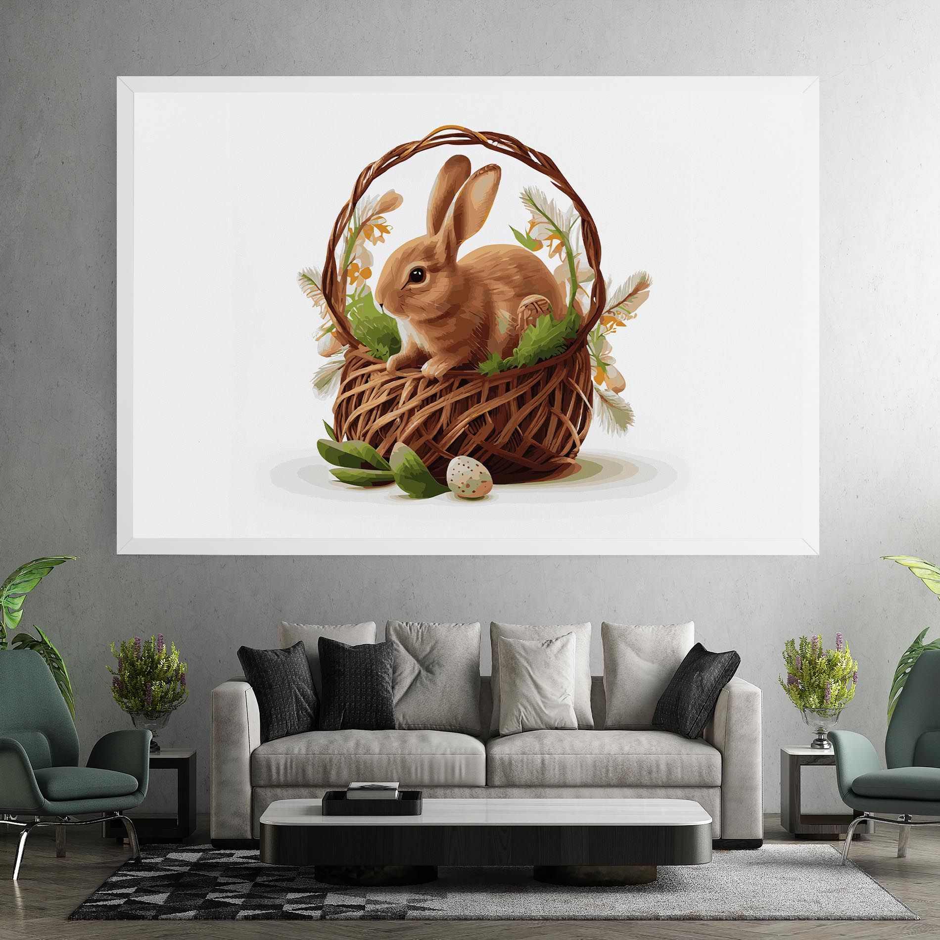 Bunny In Basket mockup 7