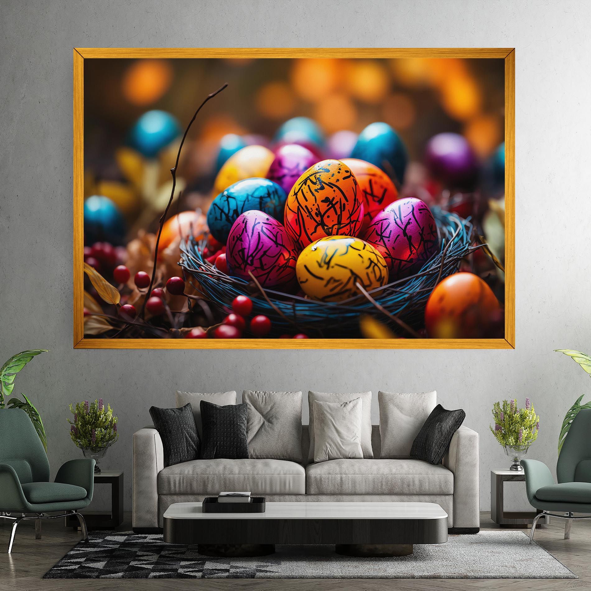 Colorful Easter Eggs mockup 7