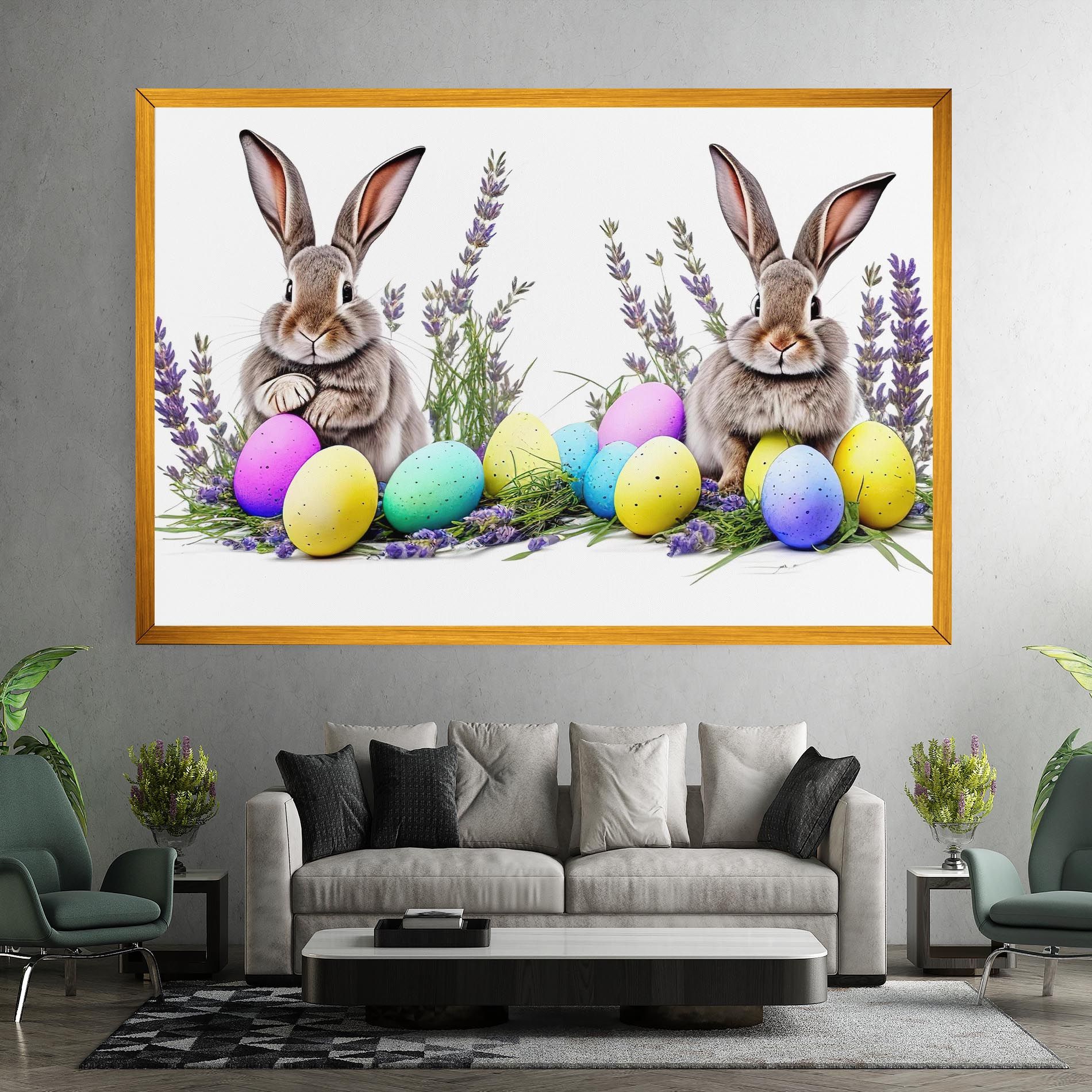 Flowers Easter Bunny mockup 7