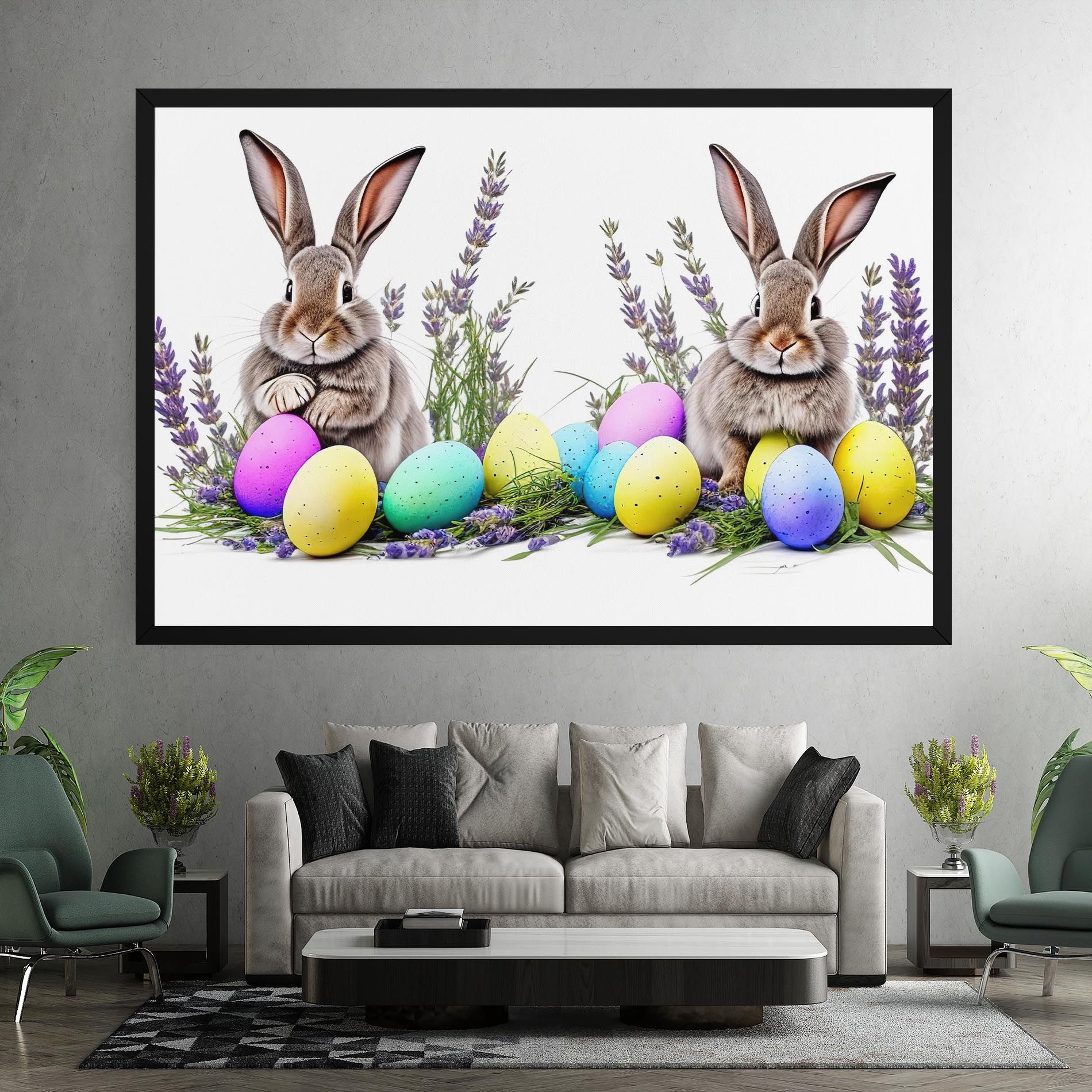 Flowers Easter Bunny mockup 7