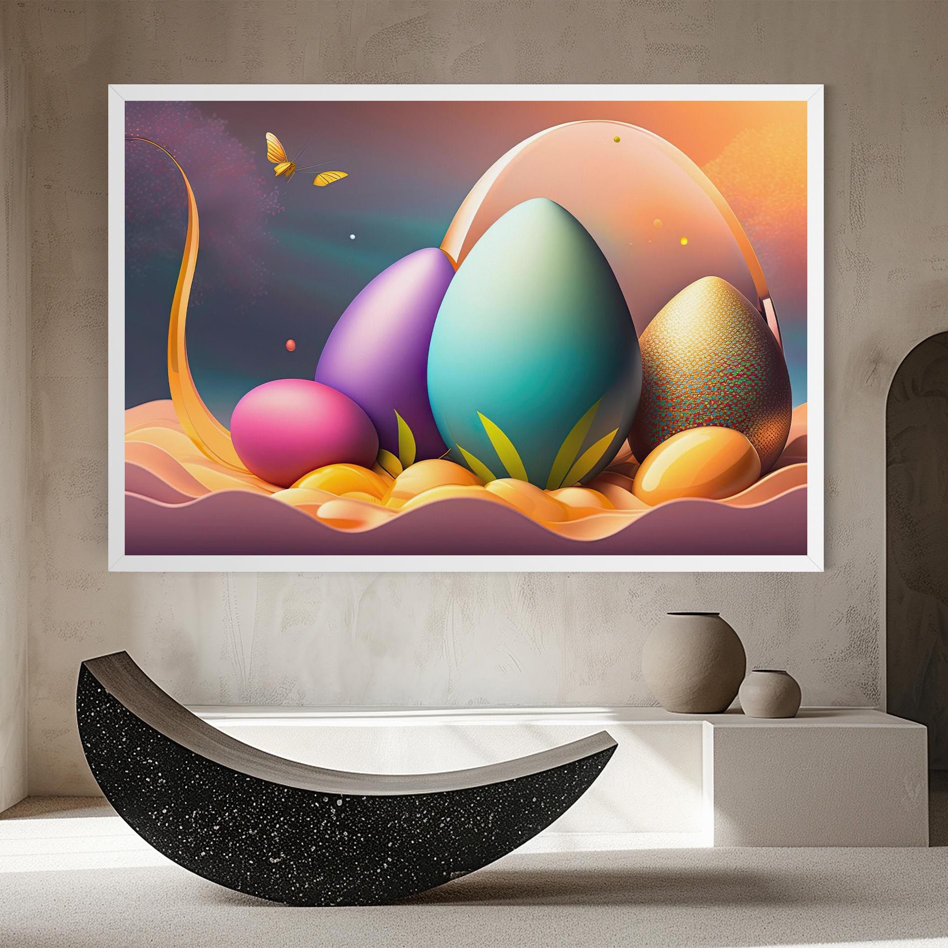 Big Blue Easter Egg mockup 8