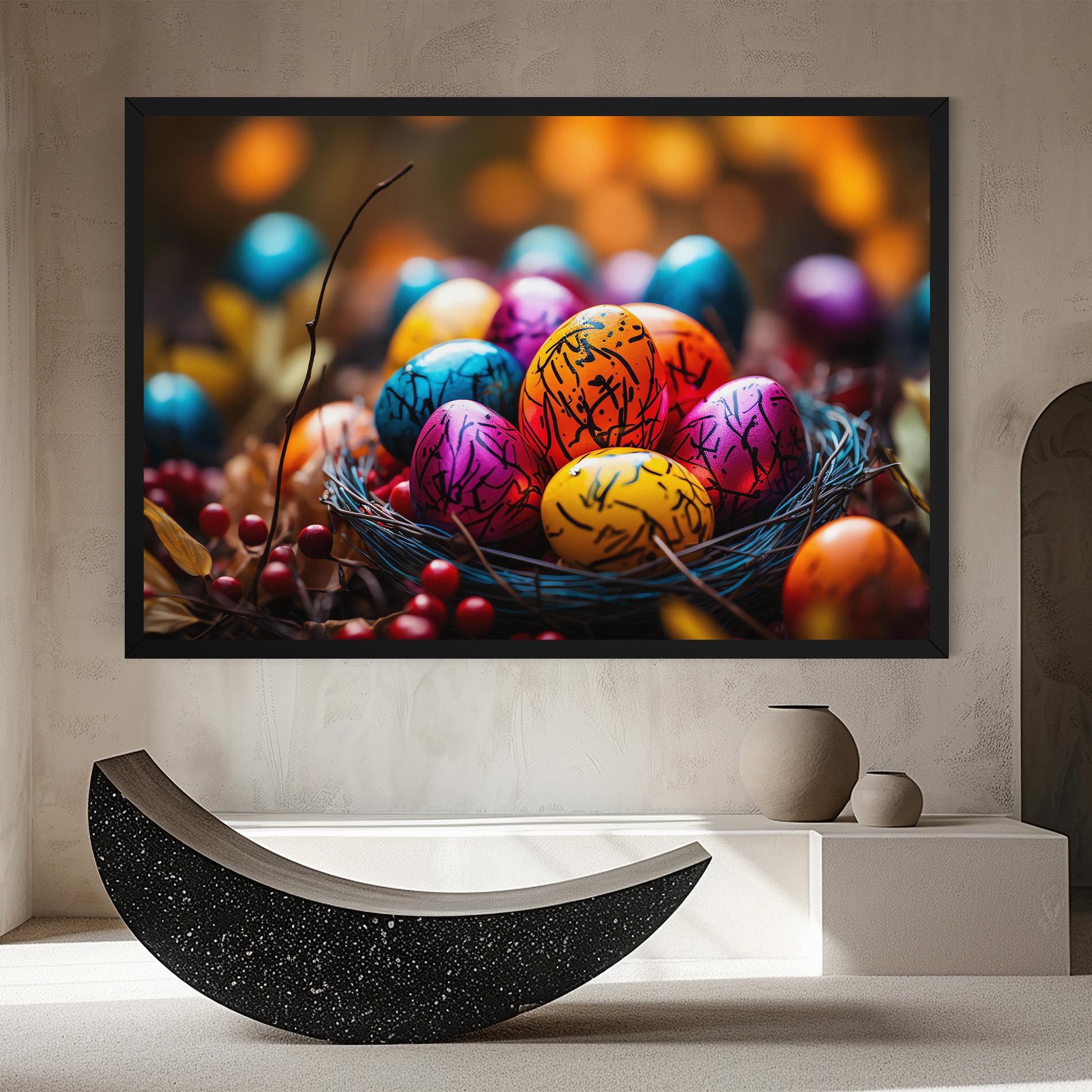 Colorful Easter Eggs mockup 8