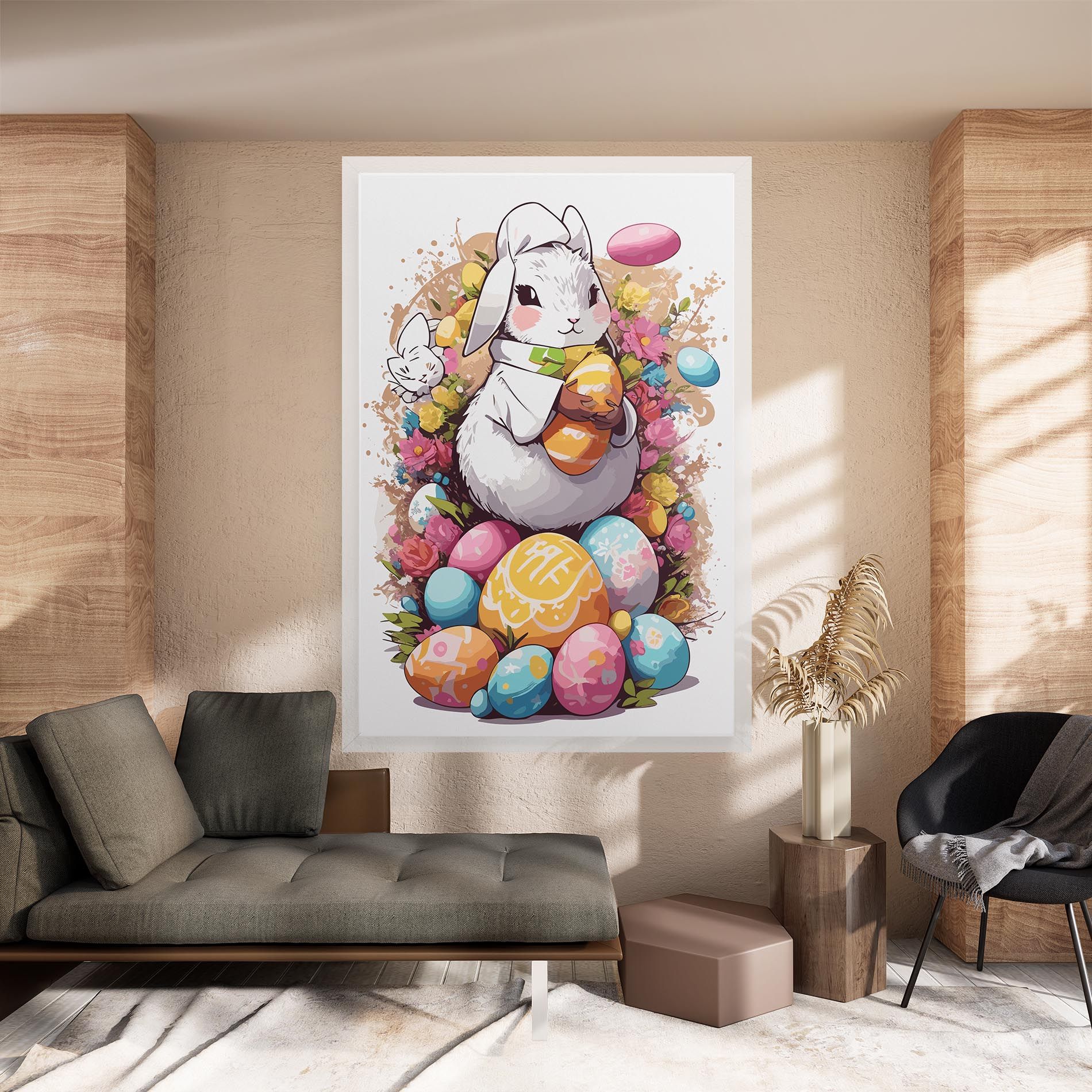 White Easter Bunny mockup 8