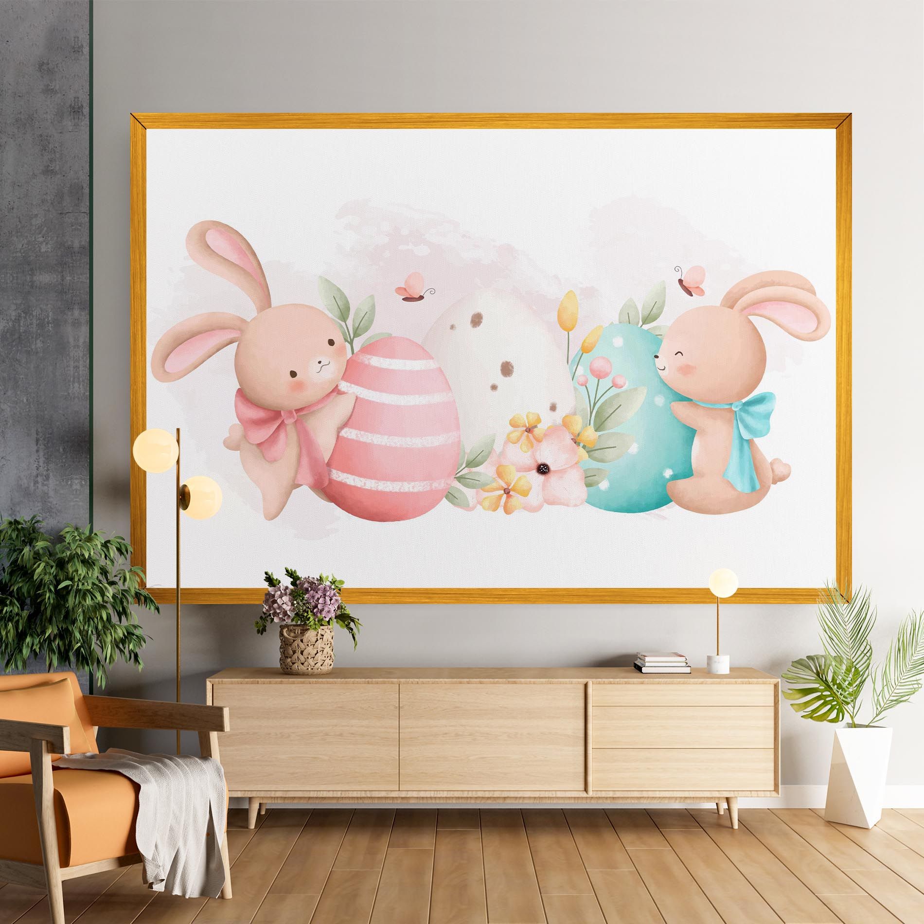 Cute Bunny Art mockup 9