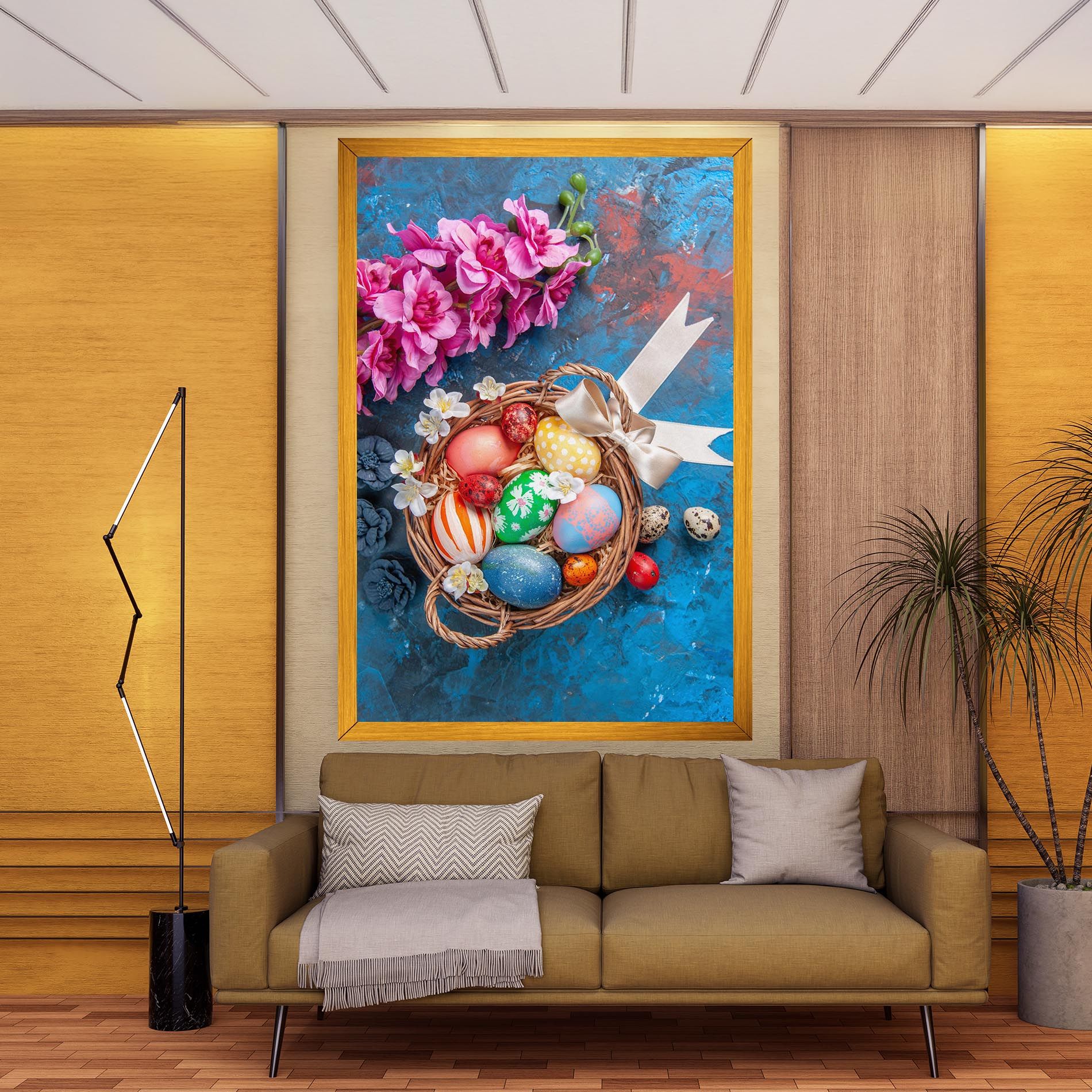 Colored Easter Eggs mockup 9