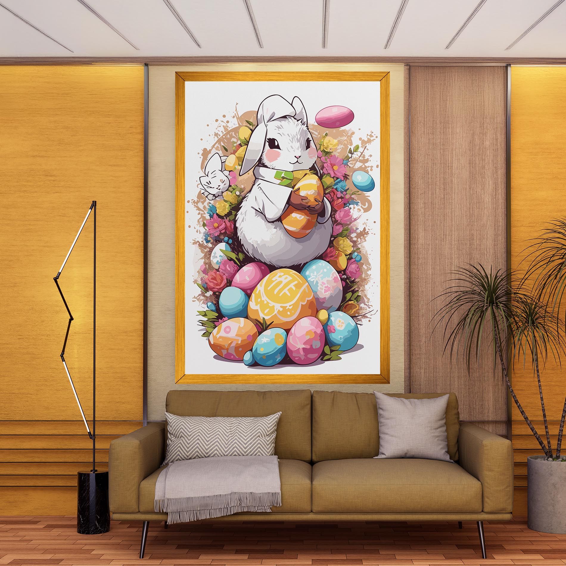 White Easter Bunny mockup 9