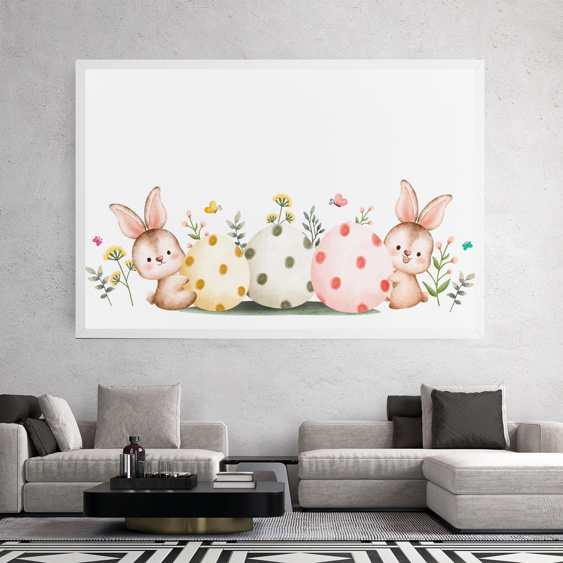 Leinwandbild Butterfly Rabbit mockup 2
