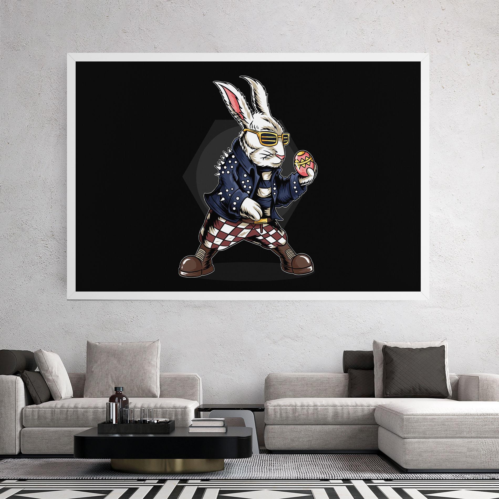 Leinwandbild Rabbit Rock mockup 2