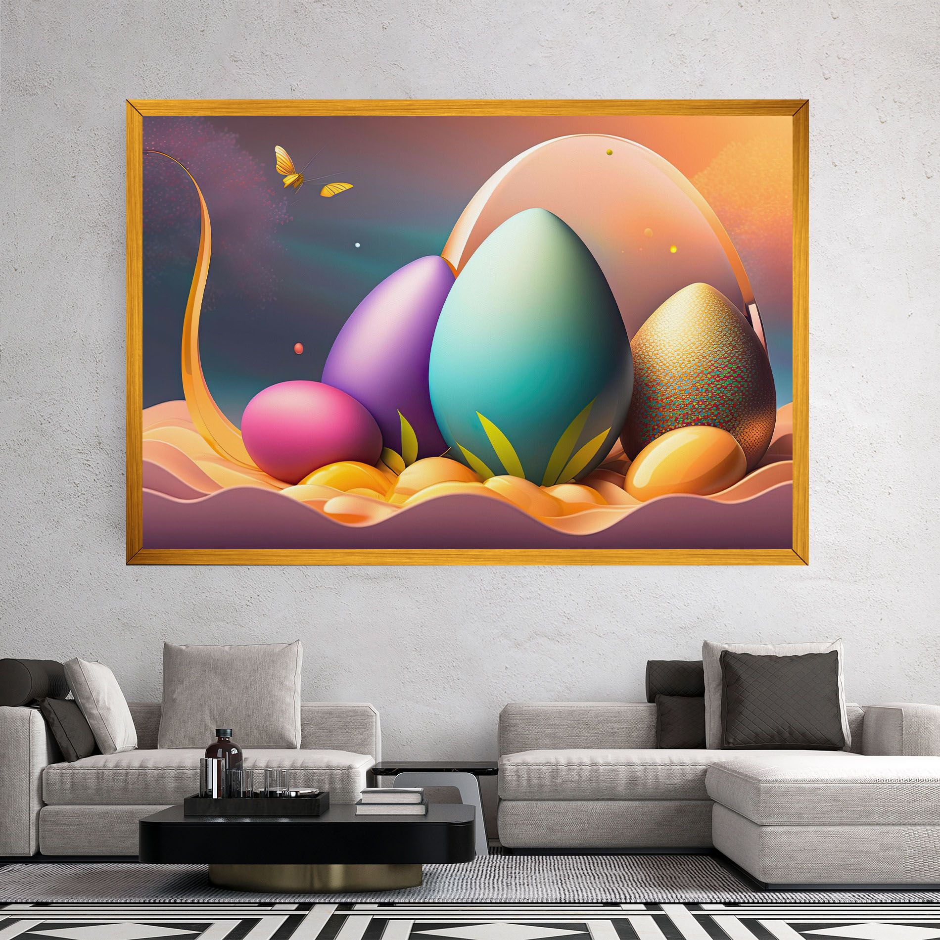 Big Blue Easter Egg mockup 2