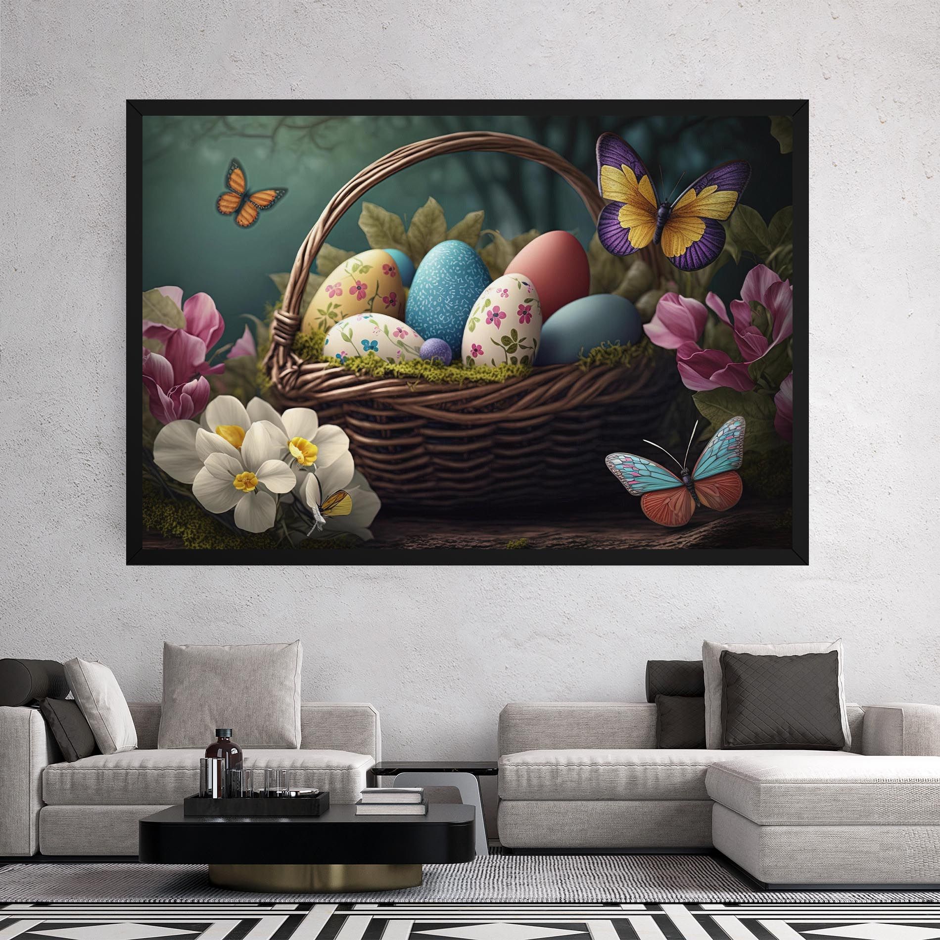 Easter Eggs Butterfly mockup 2