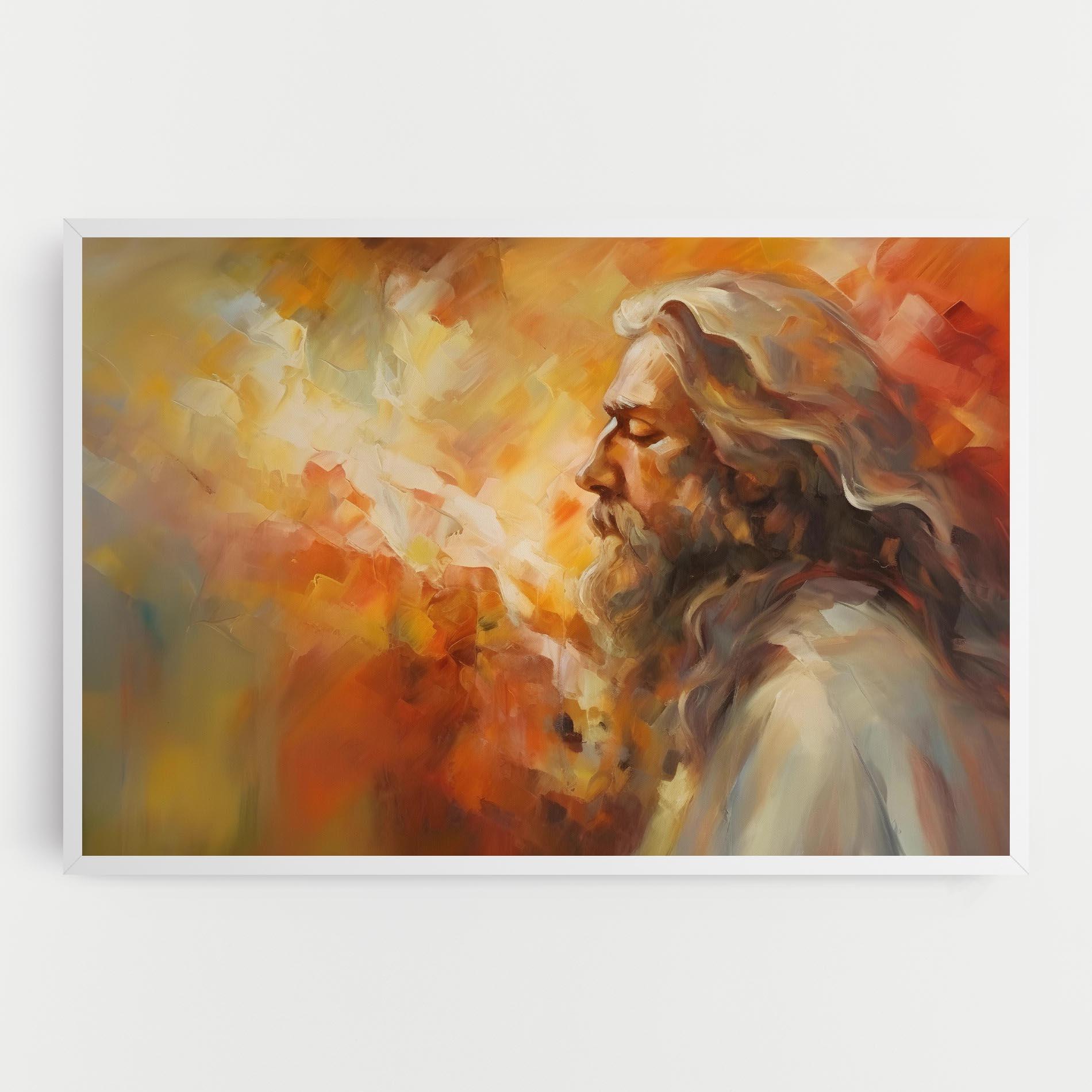 Leinwandbild Christ Oil Painting mockup 0