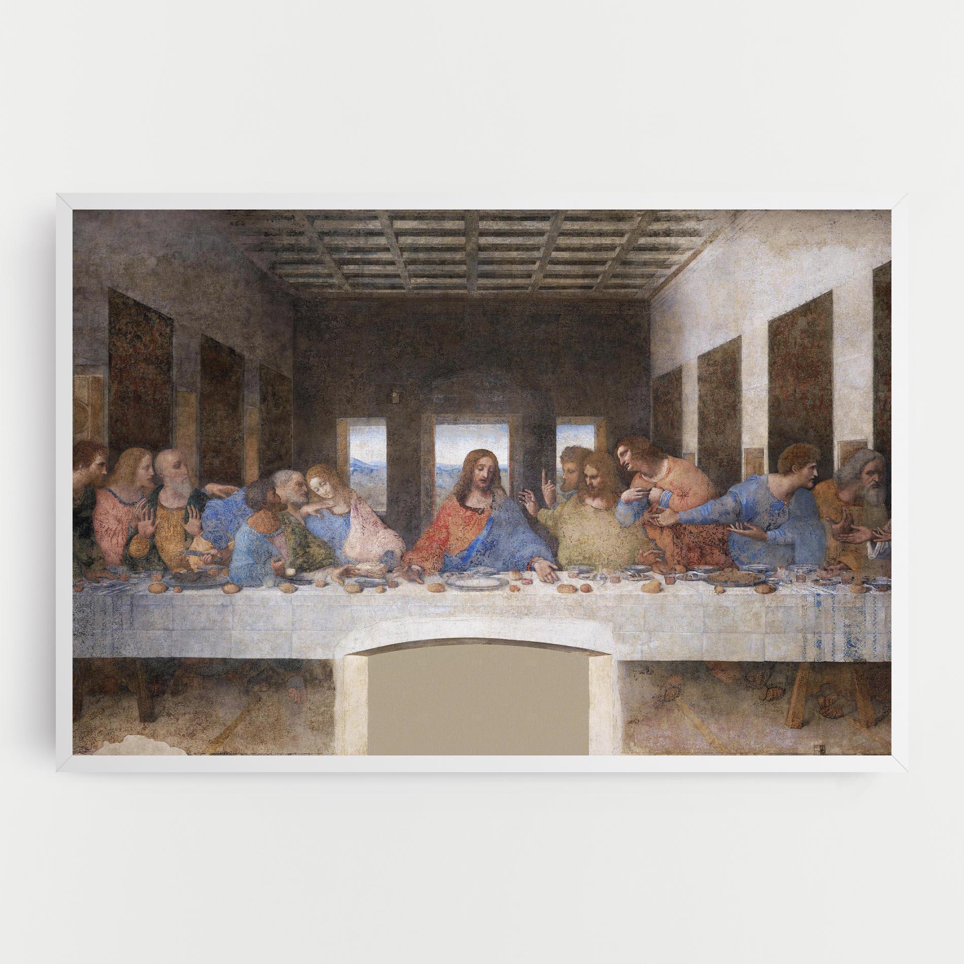 Leinwandbild Jesus Eating mockup 0