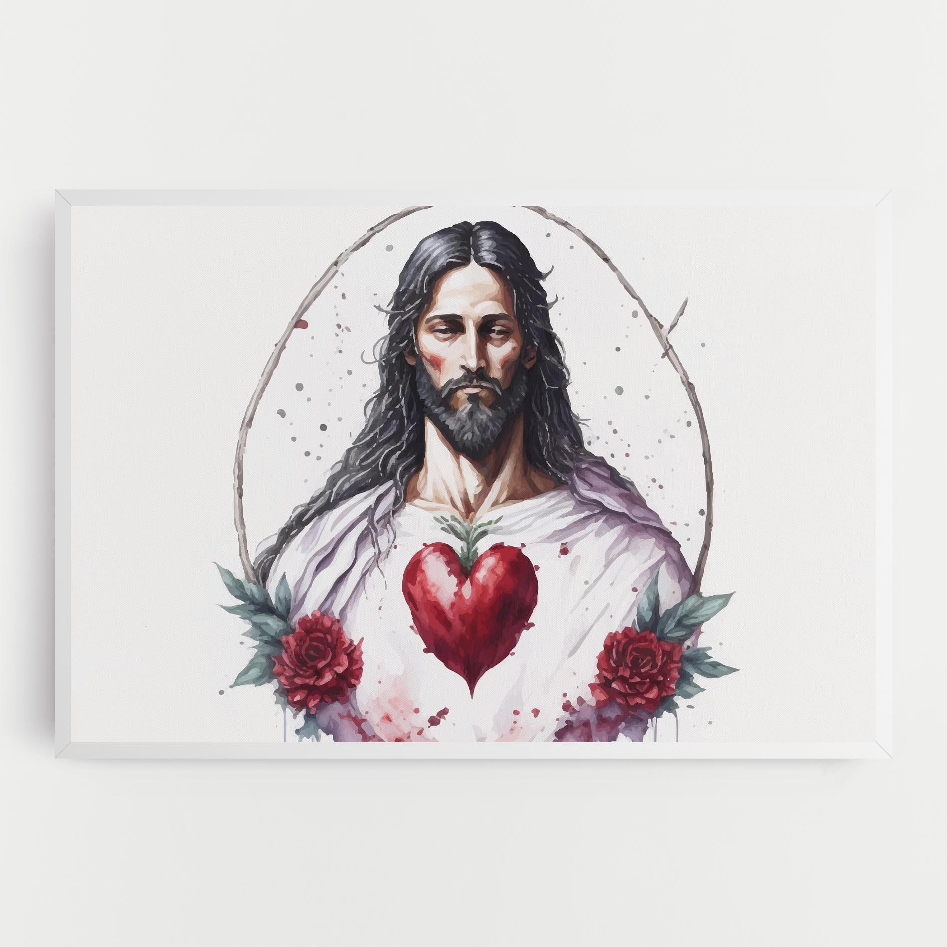 Leinwandbild Jesus Heart mockup 0