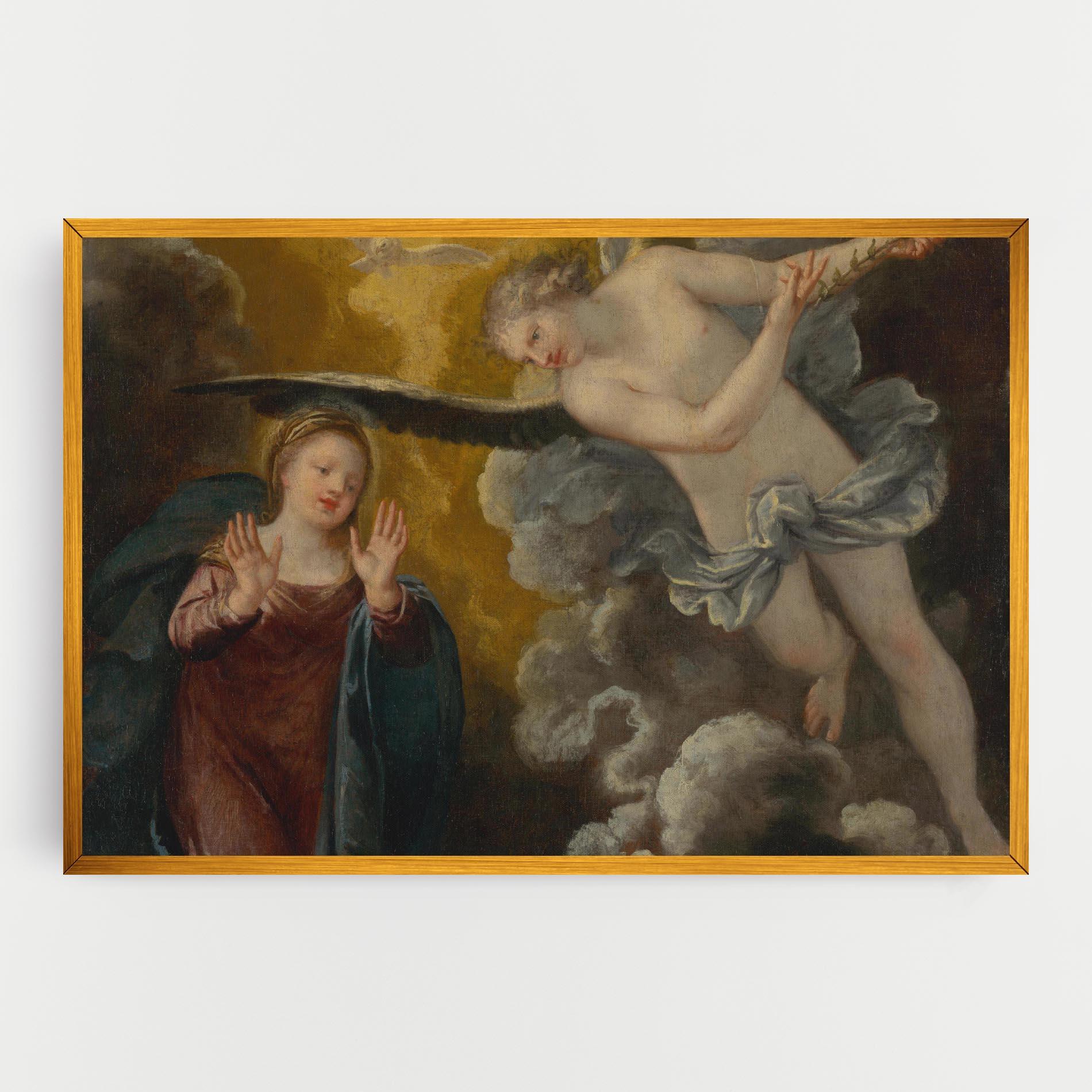 Leinwandbild Religious Angel mockup 0