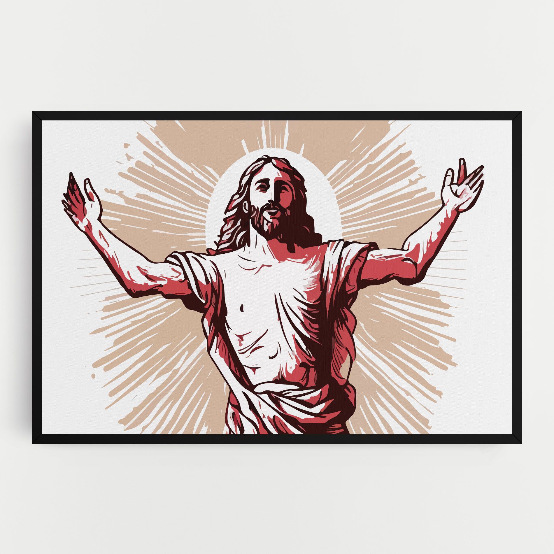 Artistic Jesus mockup 0