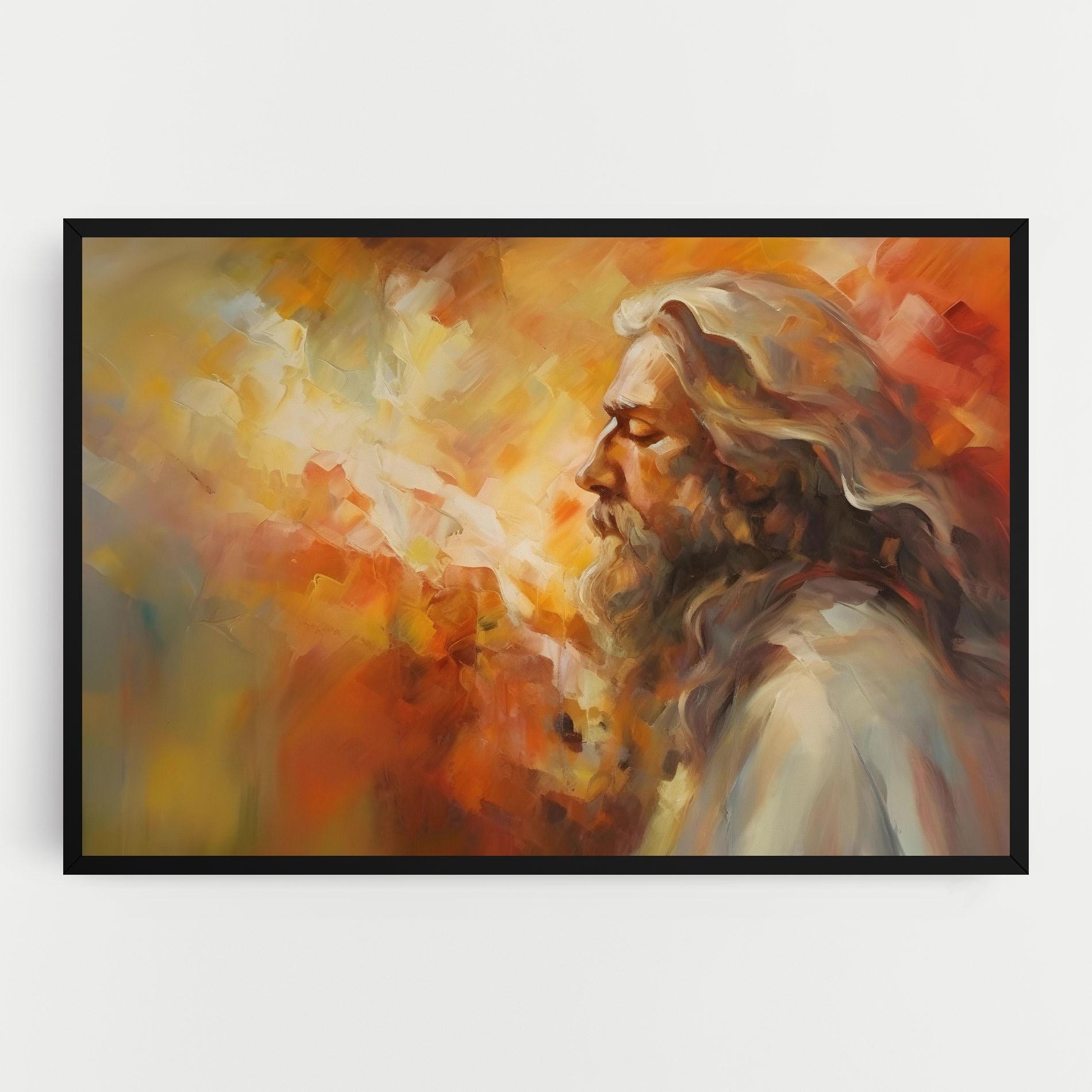 Leinwandbild Christ Oil Painting mockup 0