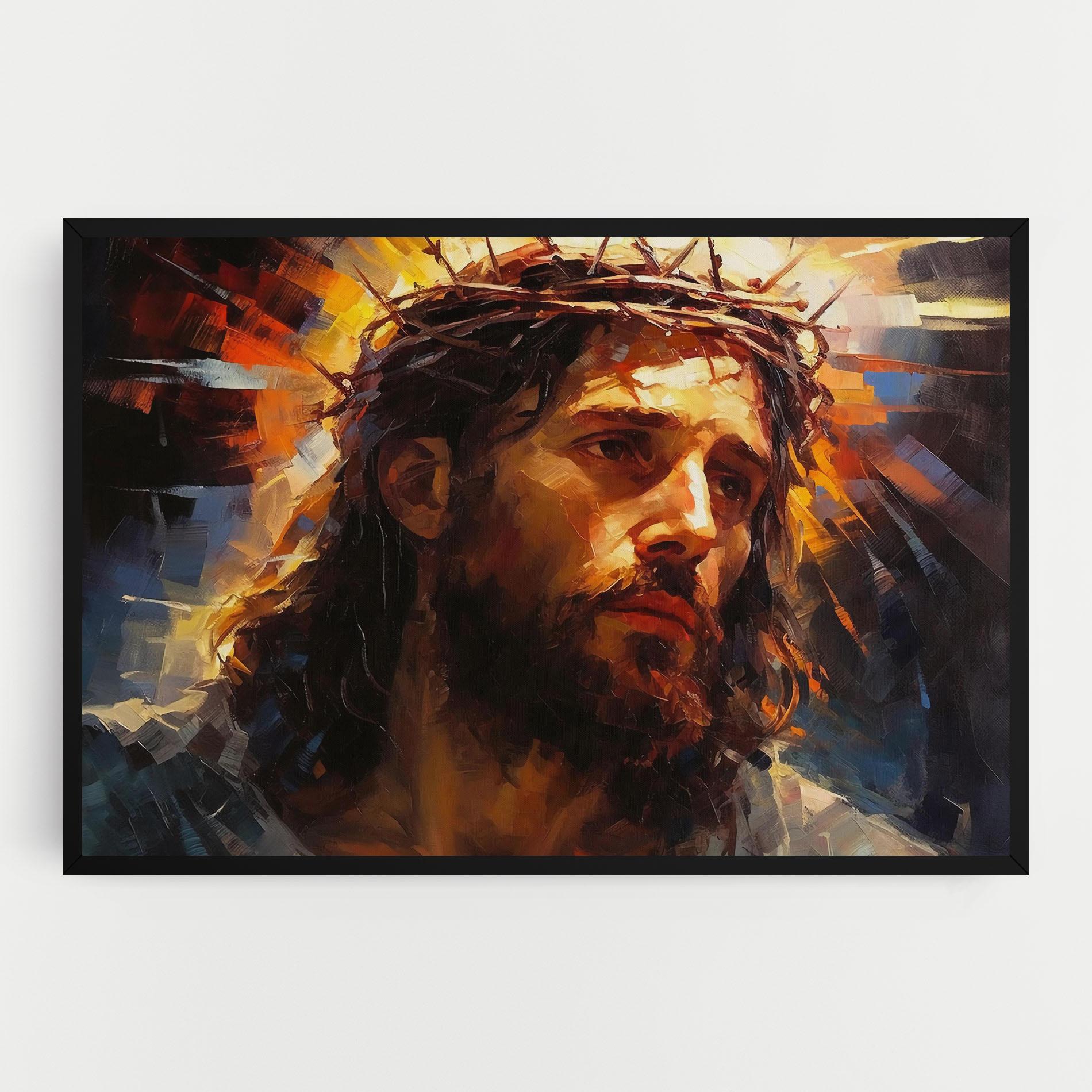Leinwandbild Jesus Crown mockup 0