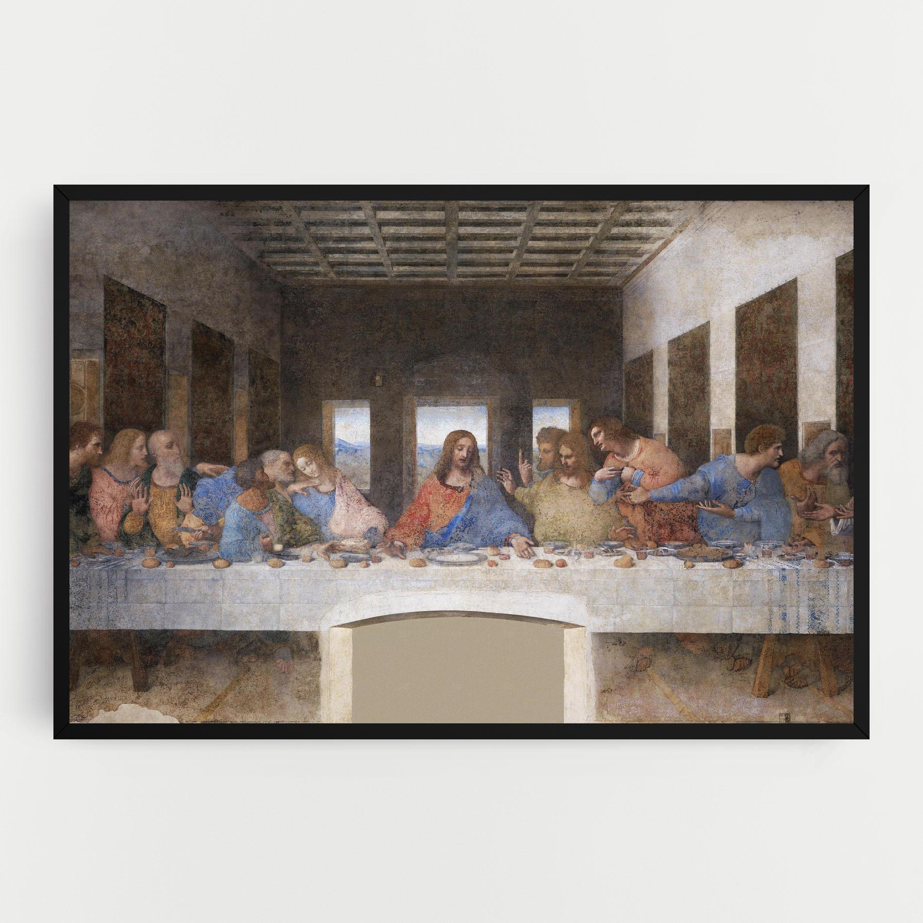 Leinwandbild Jesus Eating mockup 0