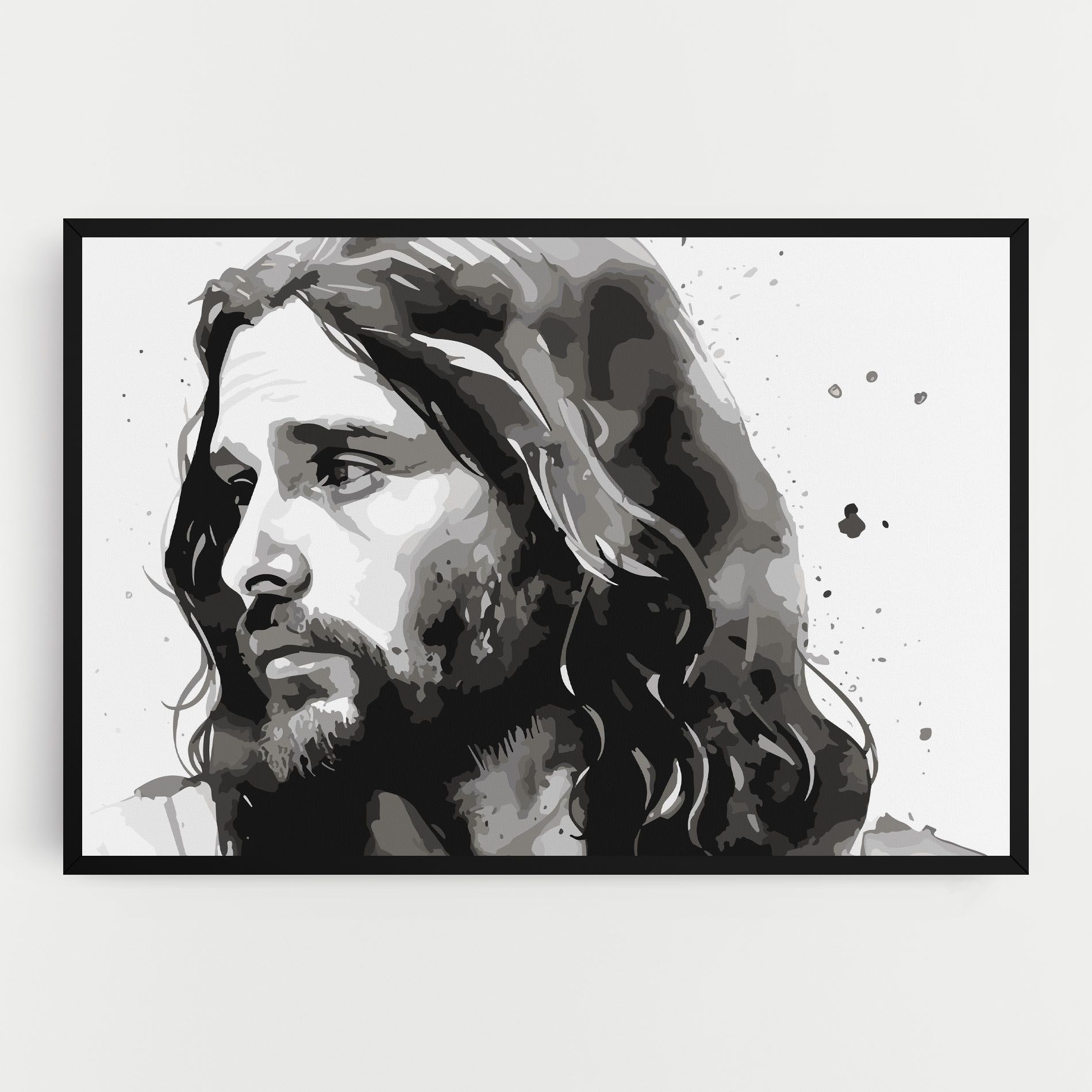 Jesus Watercolor mockup 0