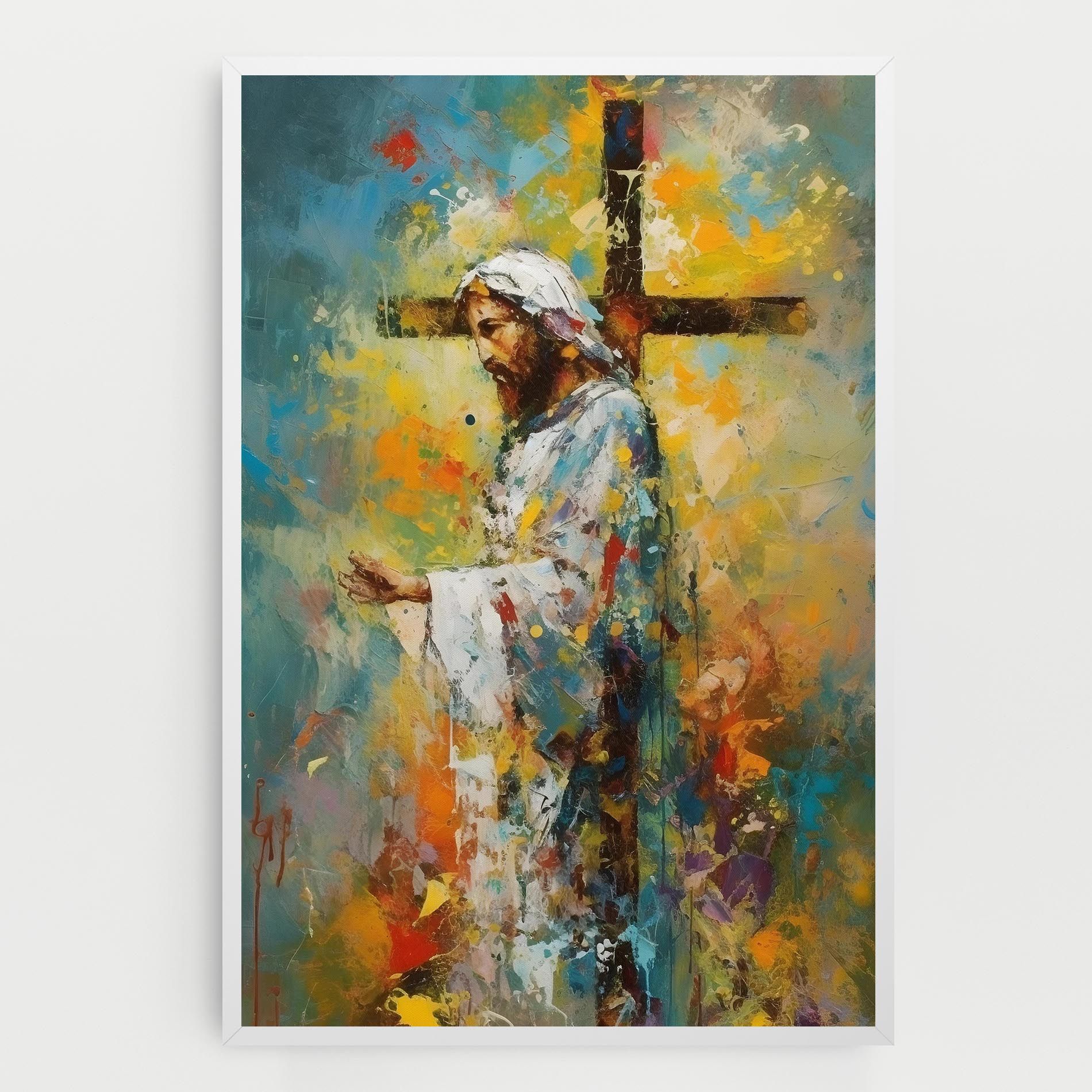 Christ Art Painting mockup 0