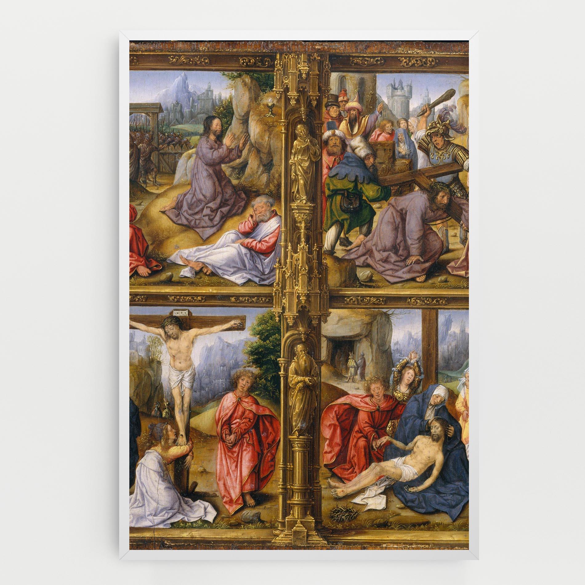 Leinwandbild Gold Window View mockup 0