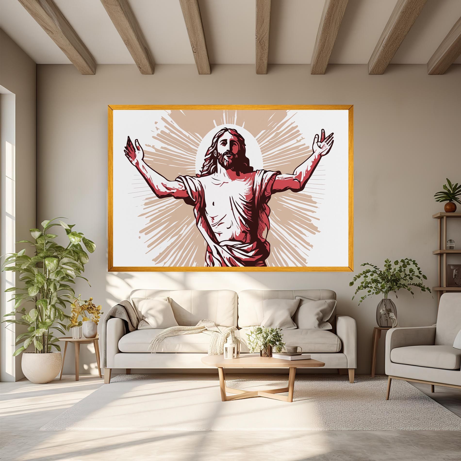 Artistic Jesus mockup 6