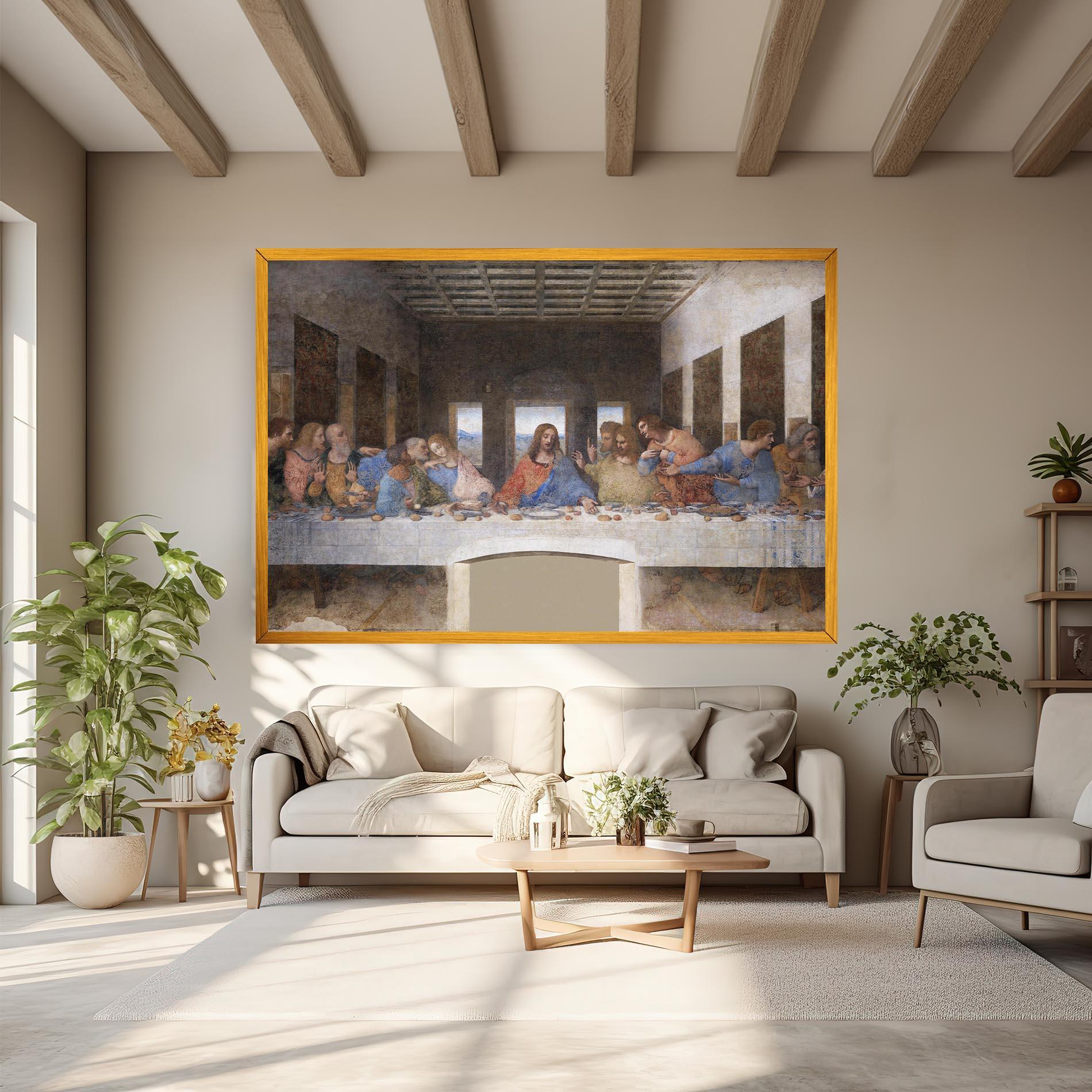 Leinwandbild Jesus Eating mockup 6