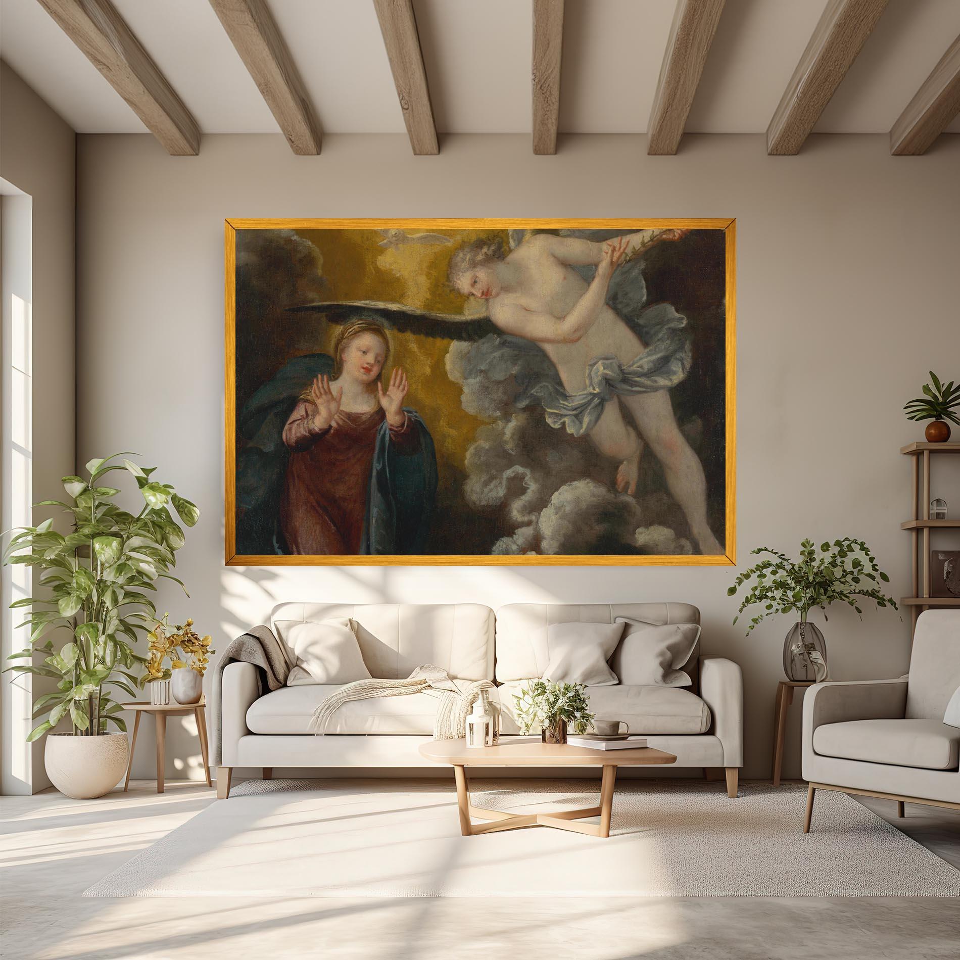 Leinwandbild Religious Angel mockup 6