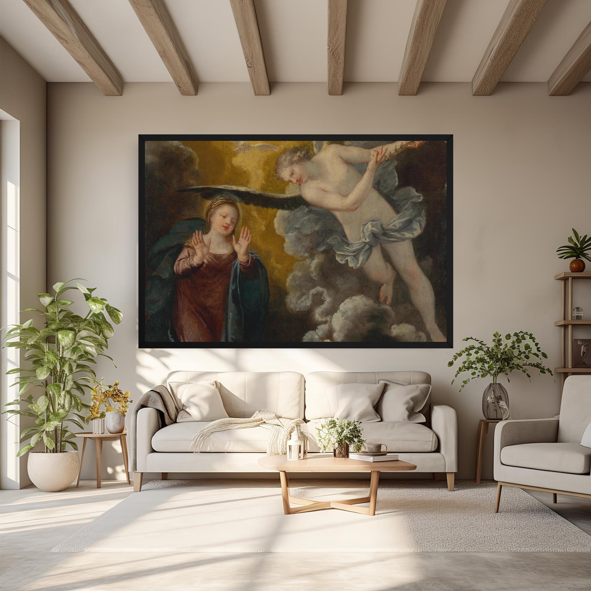 Leinwandbild Religious Angel mockup 6