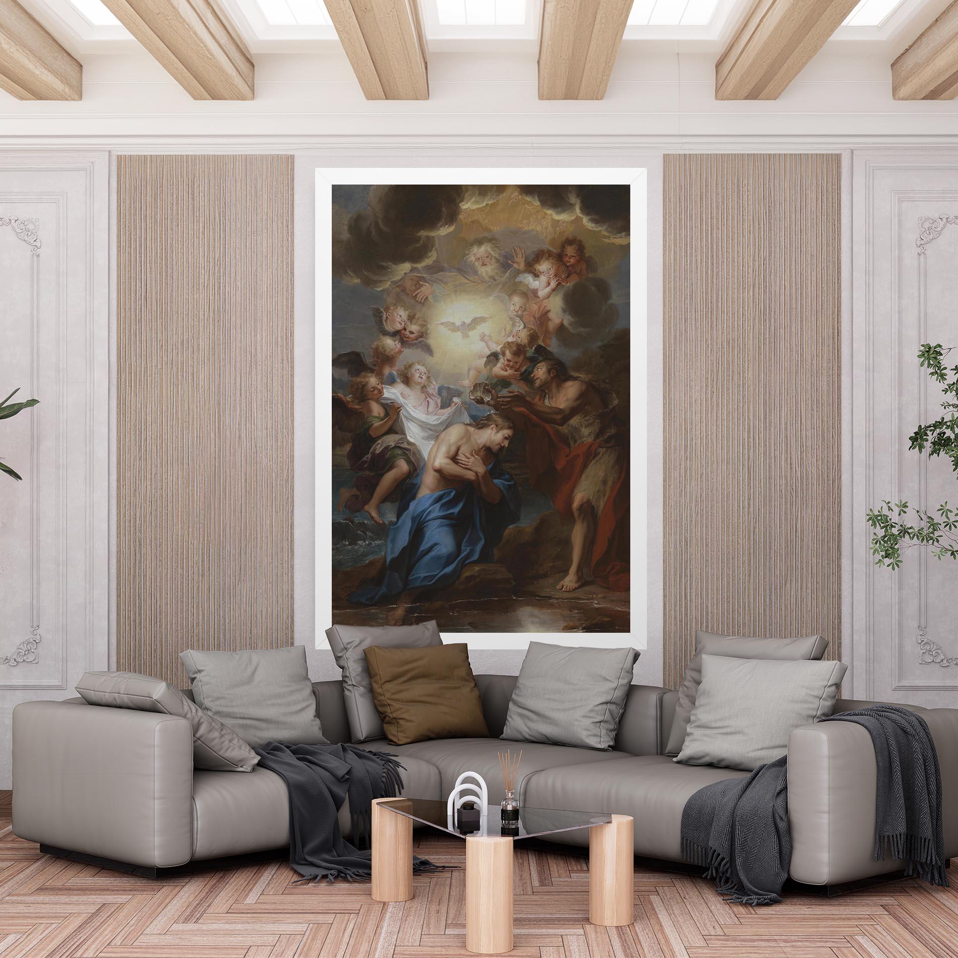 Leinwandbild Divine Yellow Light mockup 6