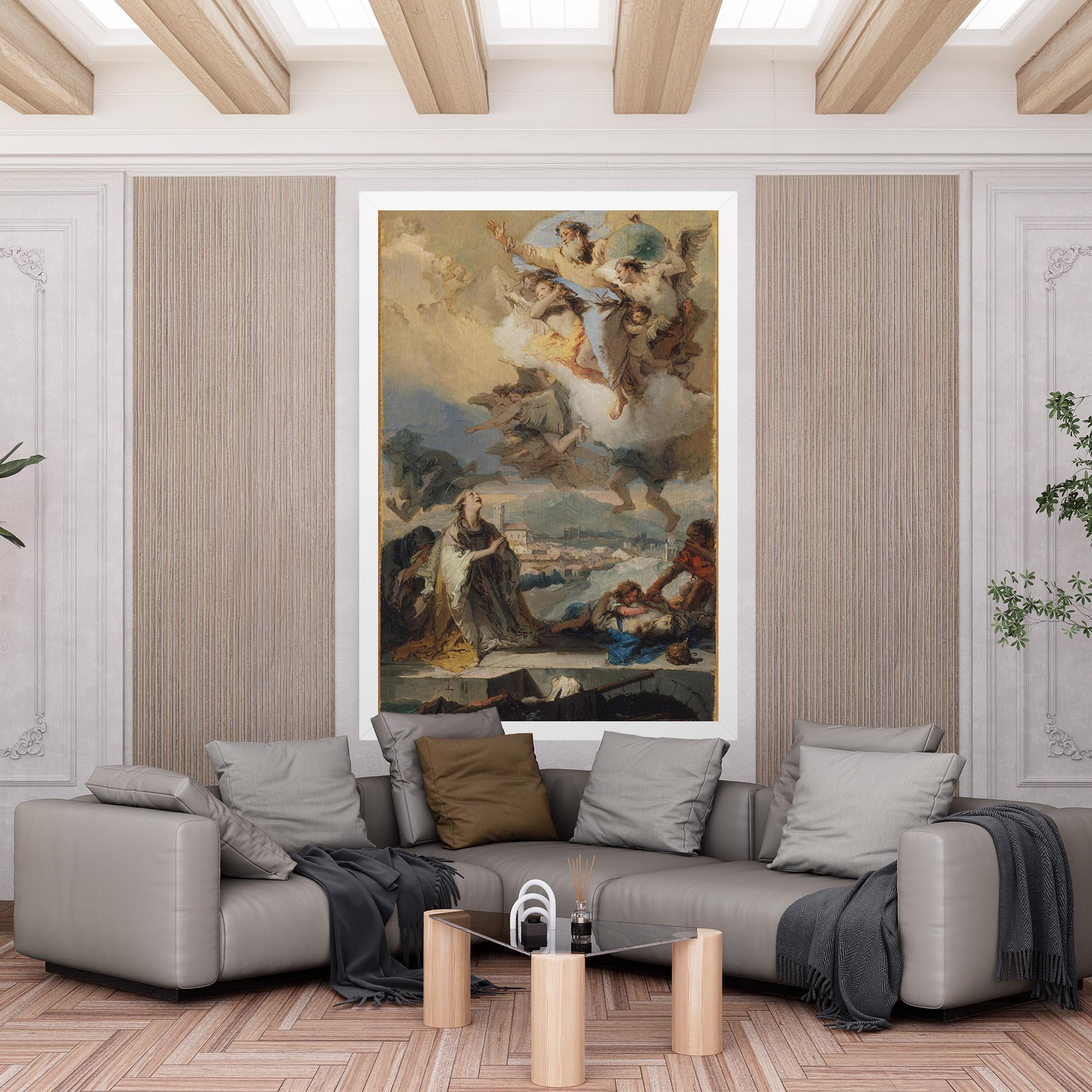 Leinwandbild Sky Angel Art mockup 6