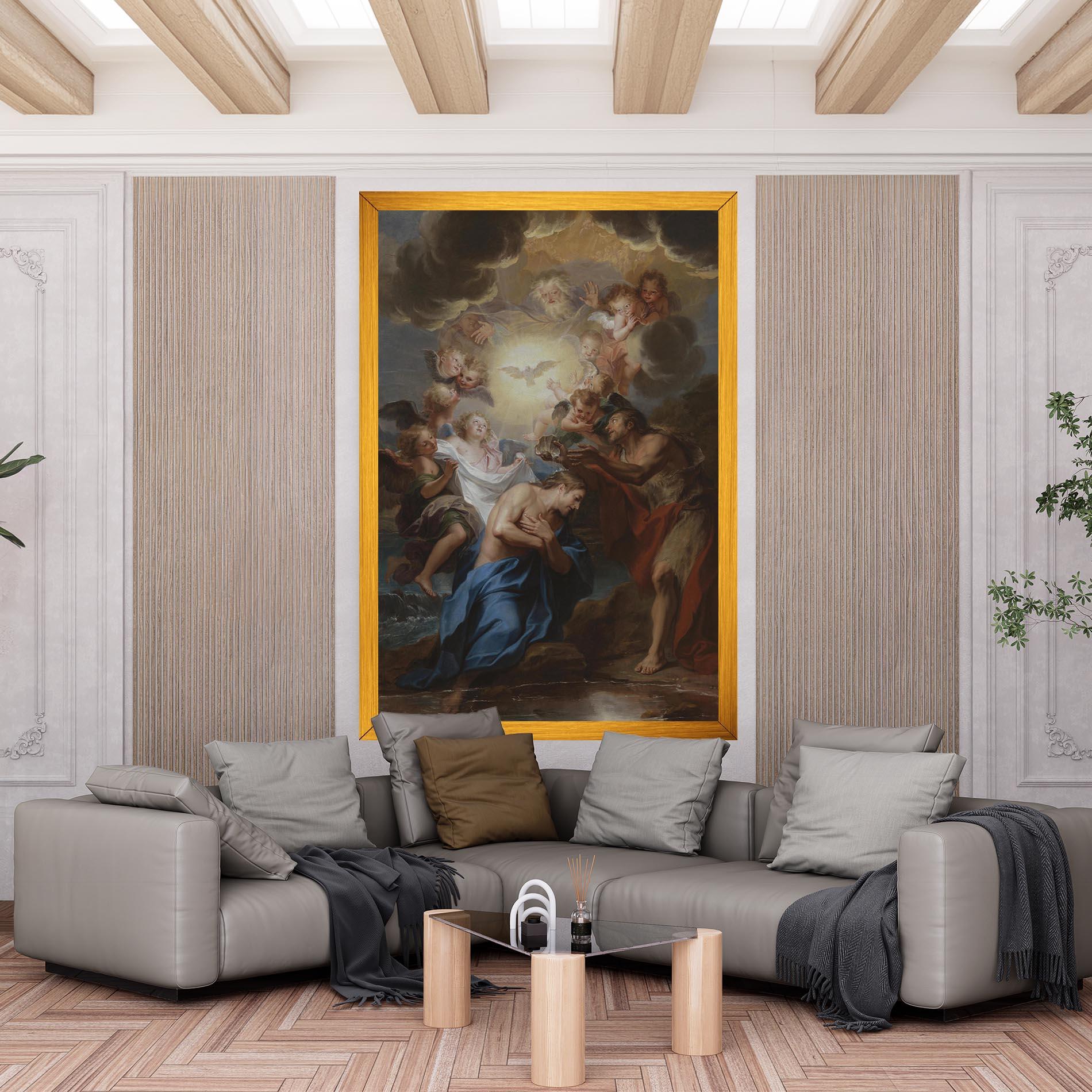 Leinwandbild Divine Yellow Light mockup 6