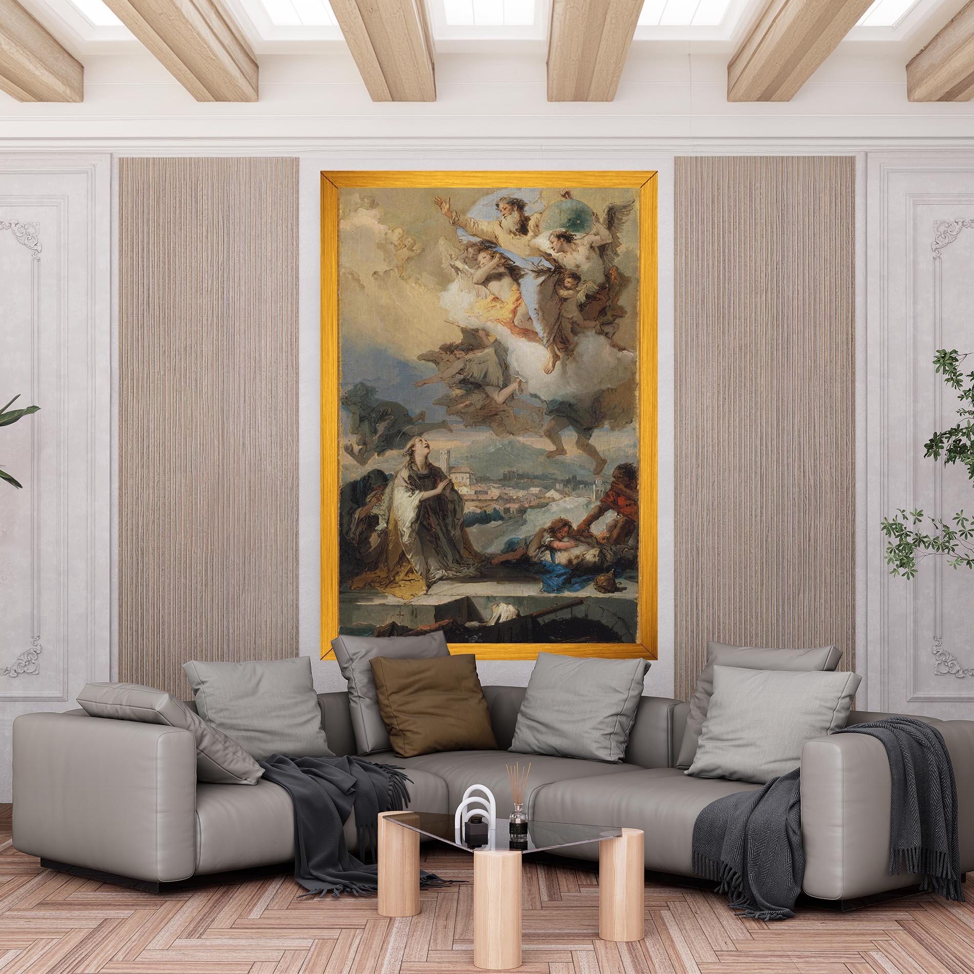 Leinwandbild Sky Angel Art mockup 6