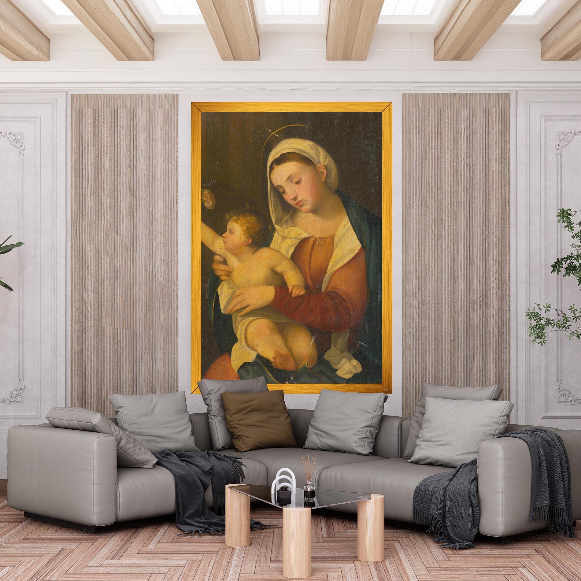 Leinwandbild Yellow Light Baby mockup 6