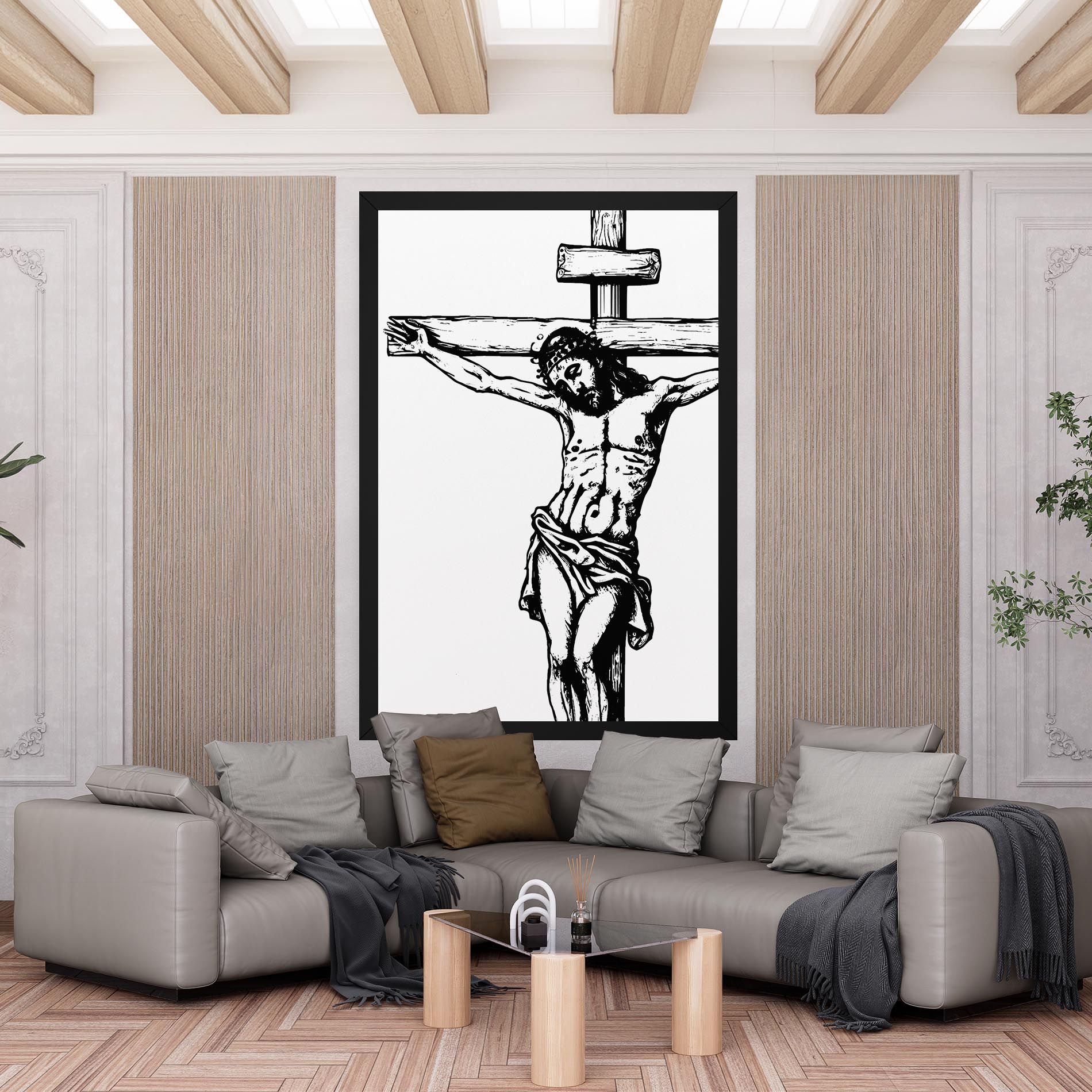 Jesus Black Line mockup 6