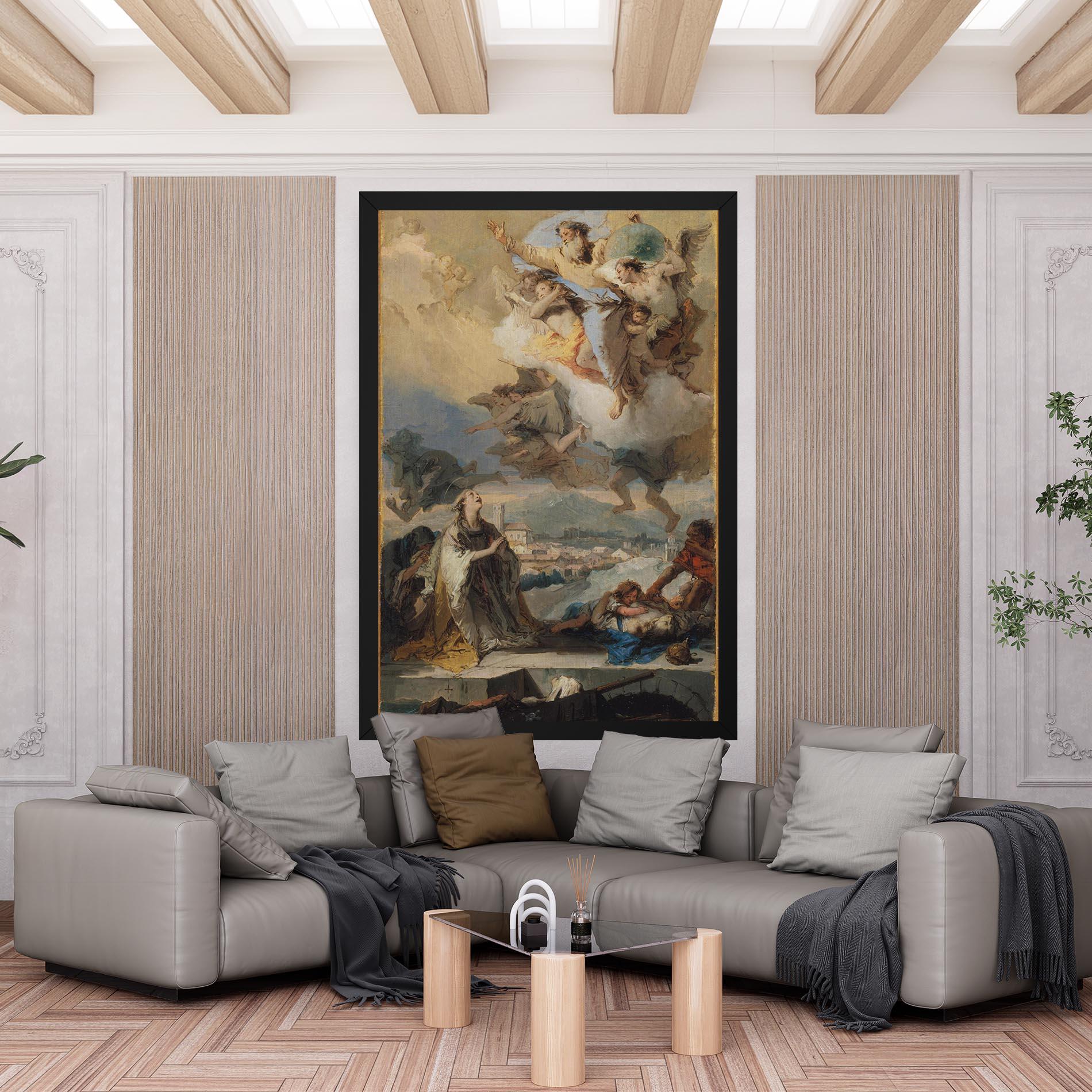 Leinwandbild Sky Angel Art mockup 6