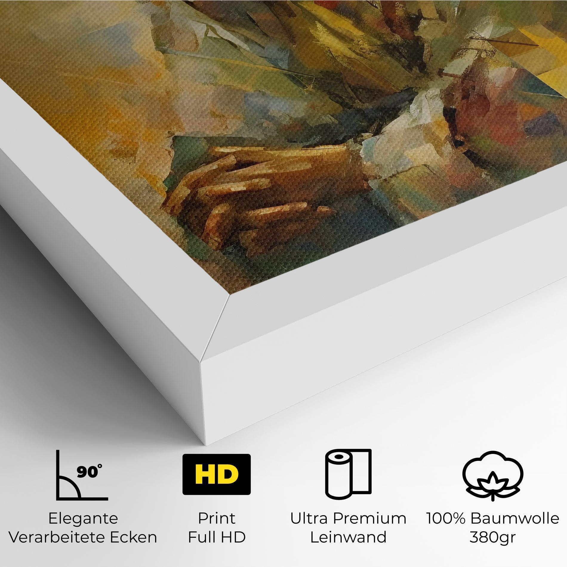 Leinwandbild Christ Painting Art mockup 4
