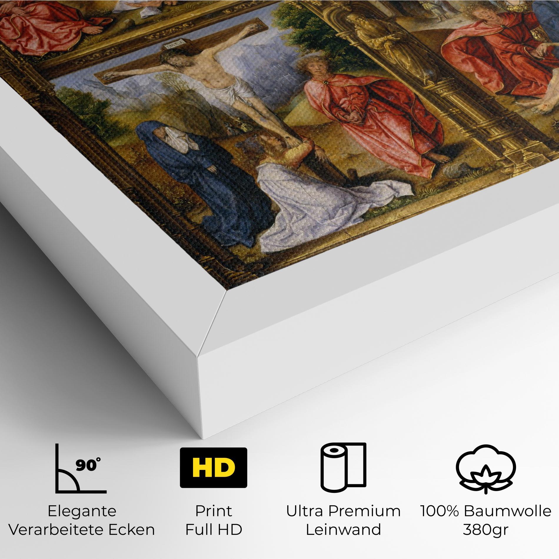 Leinwandbild Gold Window View mockup 4