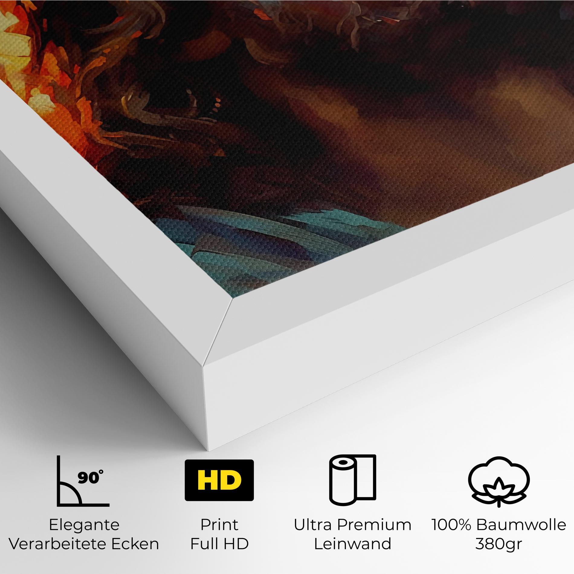 Leinwandbild Jesus Crown Light mockup 4