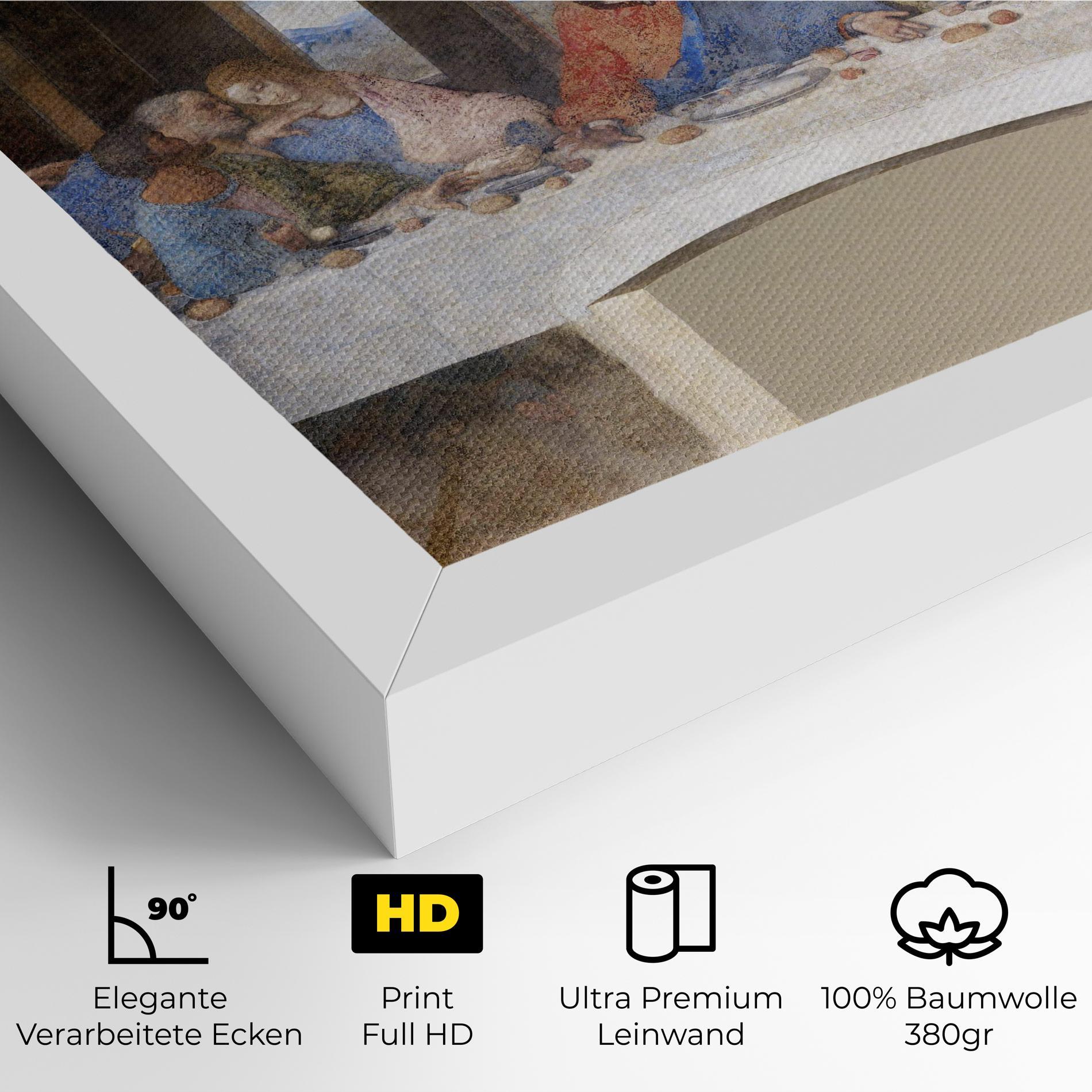 Leinwandbild Jesus Eating mockup 4