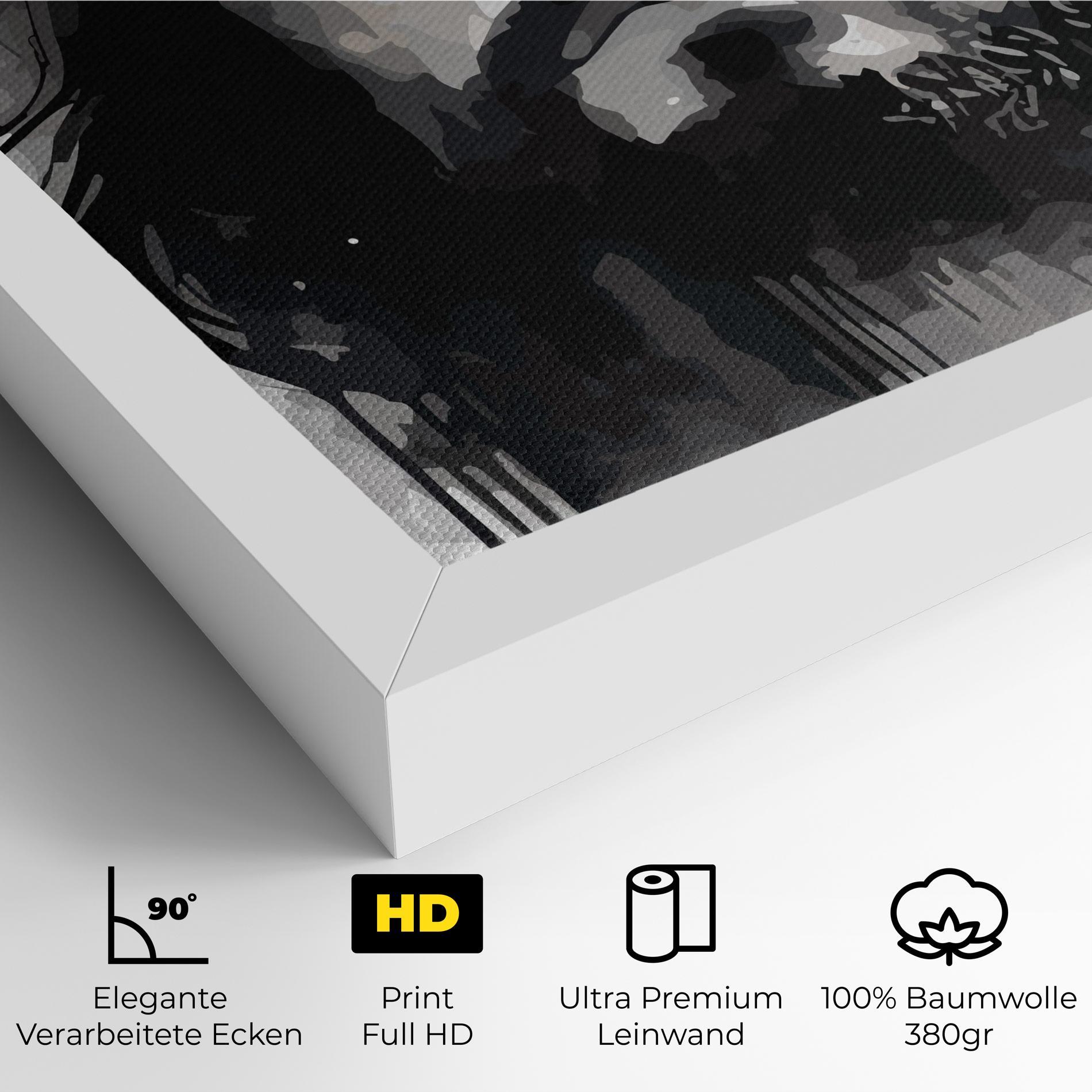 Leinwandbild Jesus Ink Art mockup 4