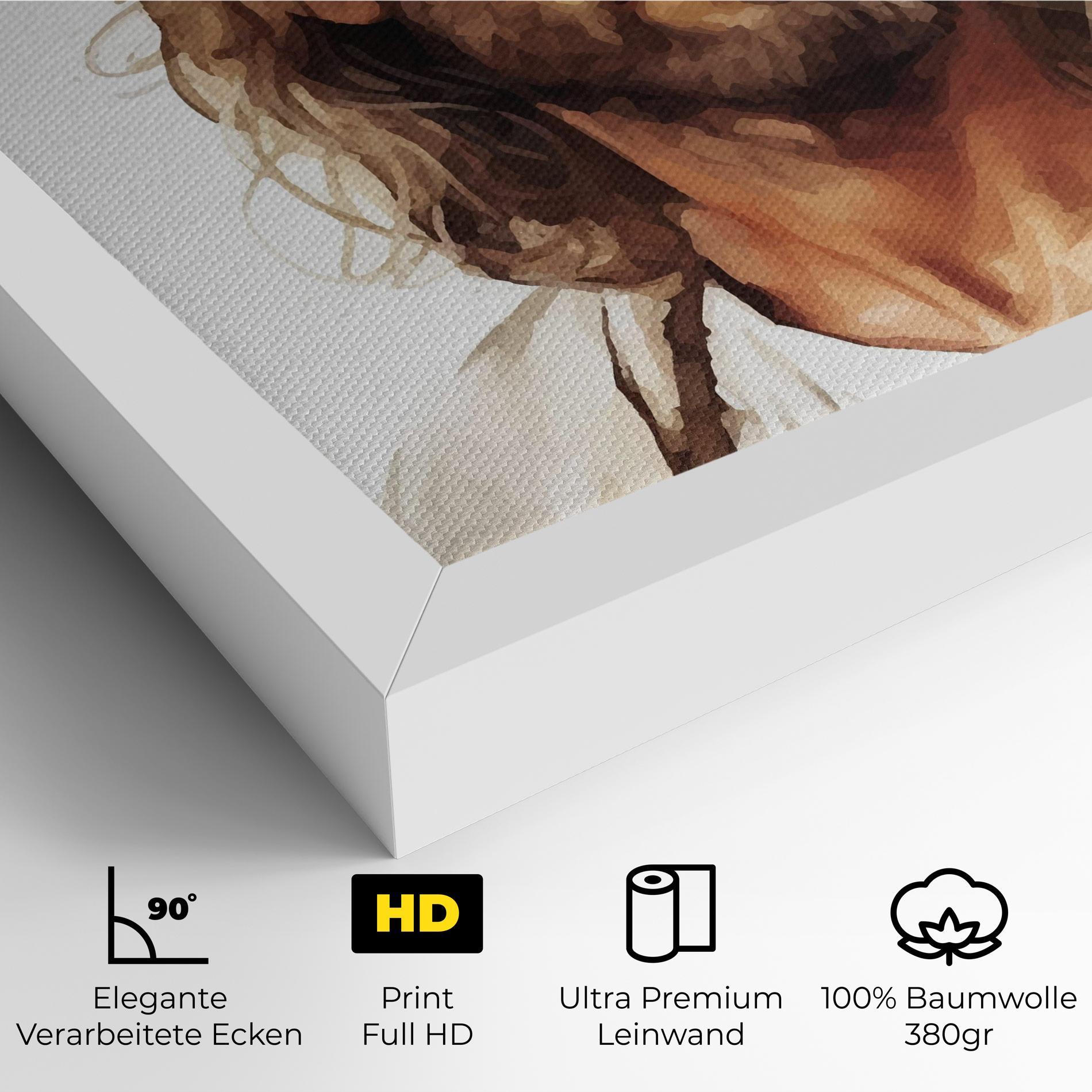 Leinwandbild Jesus Long Hair mockup 4