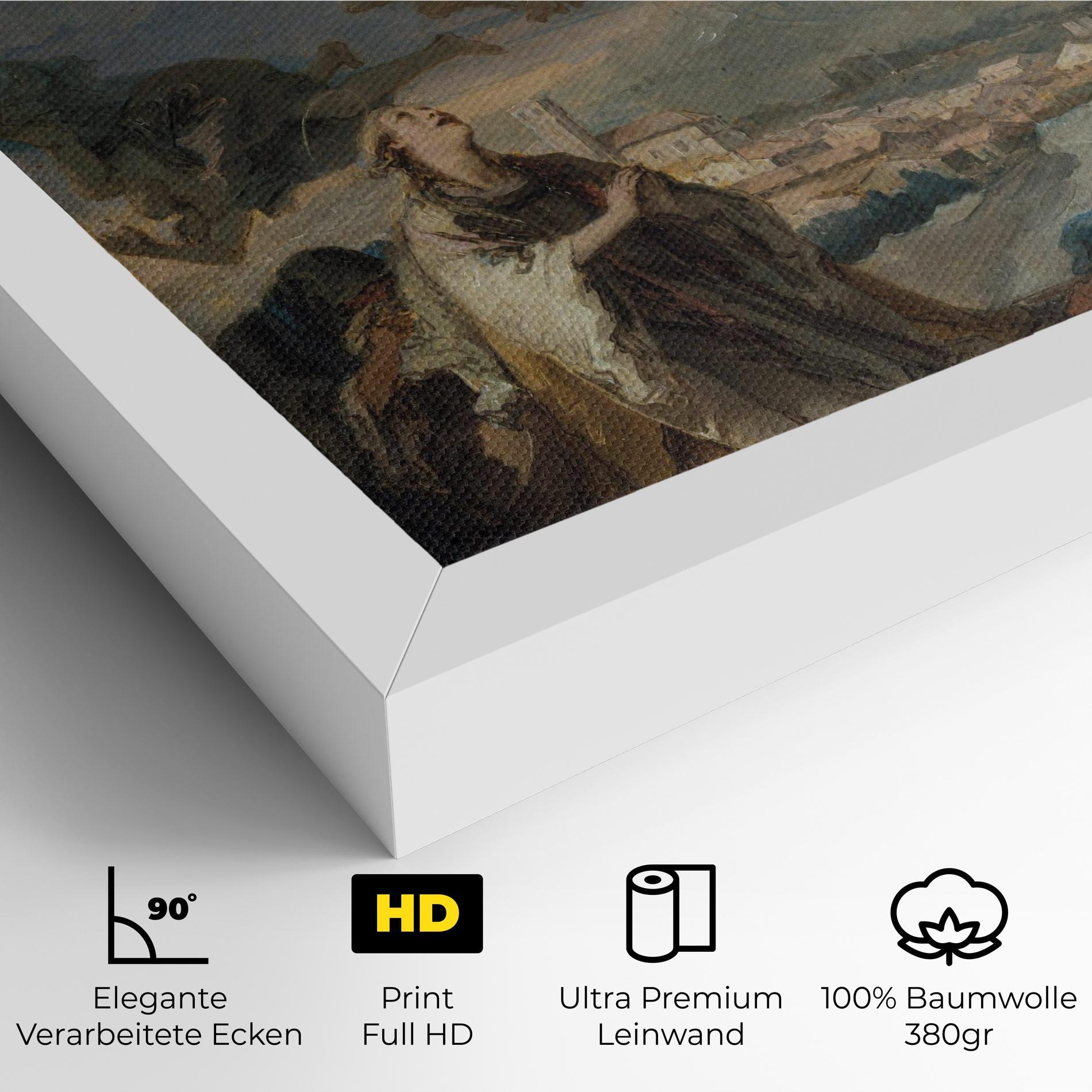 Leinwandbild Sky Angel Art mockup 4