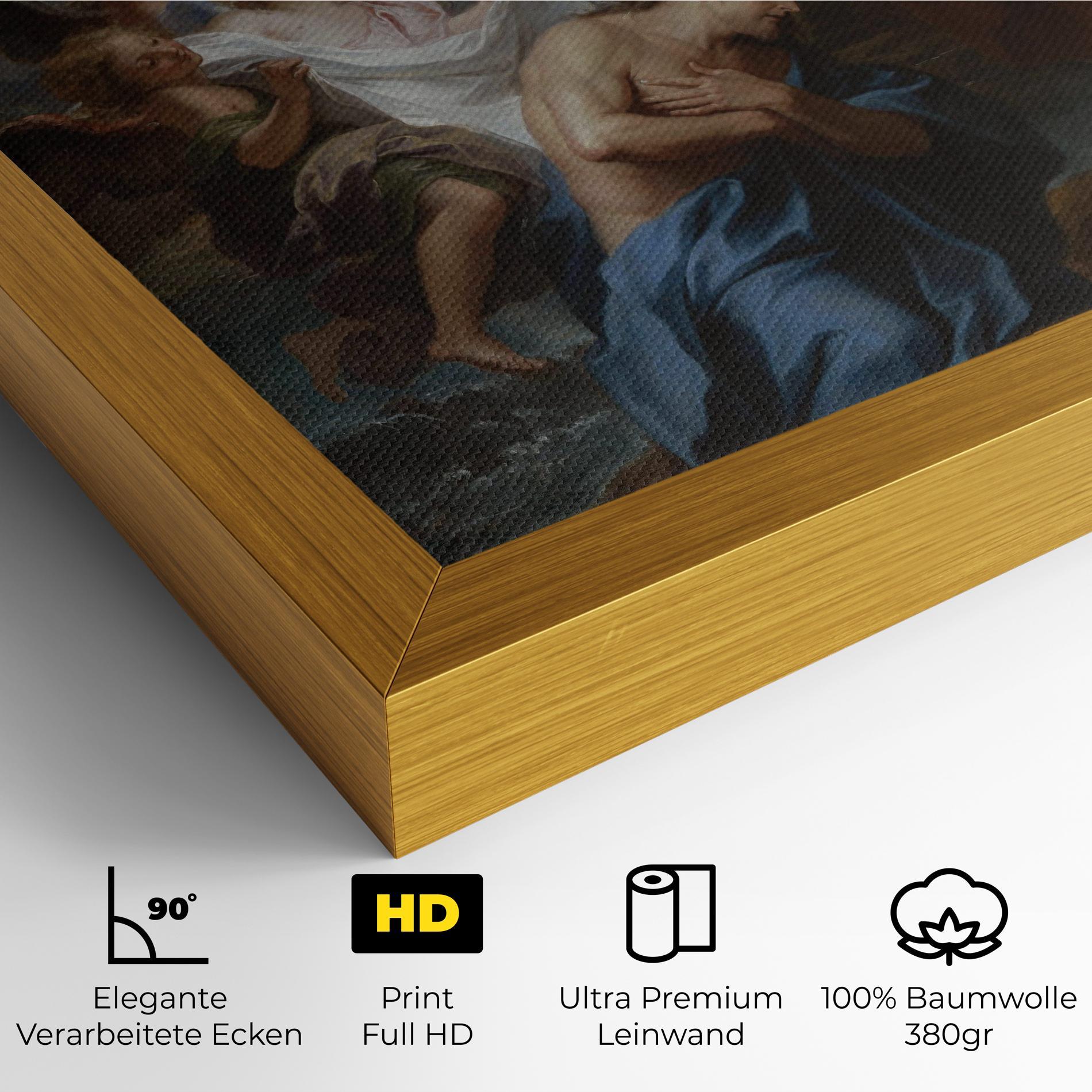 Leinwandbild Divine Yellow Light mockup 4