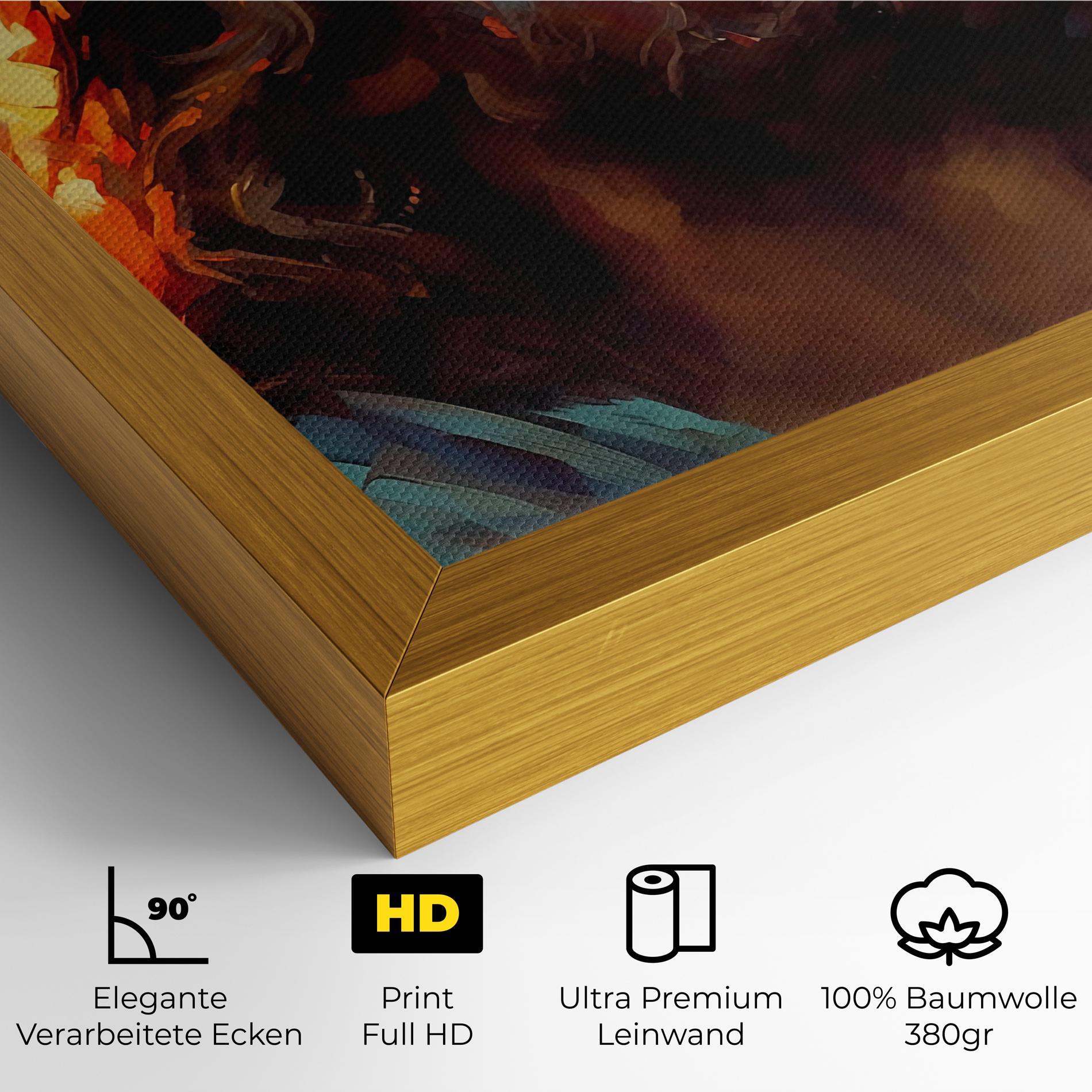 Leinwandbild Jesus Crown Light mockup 4