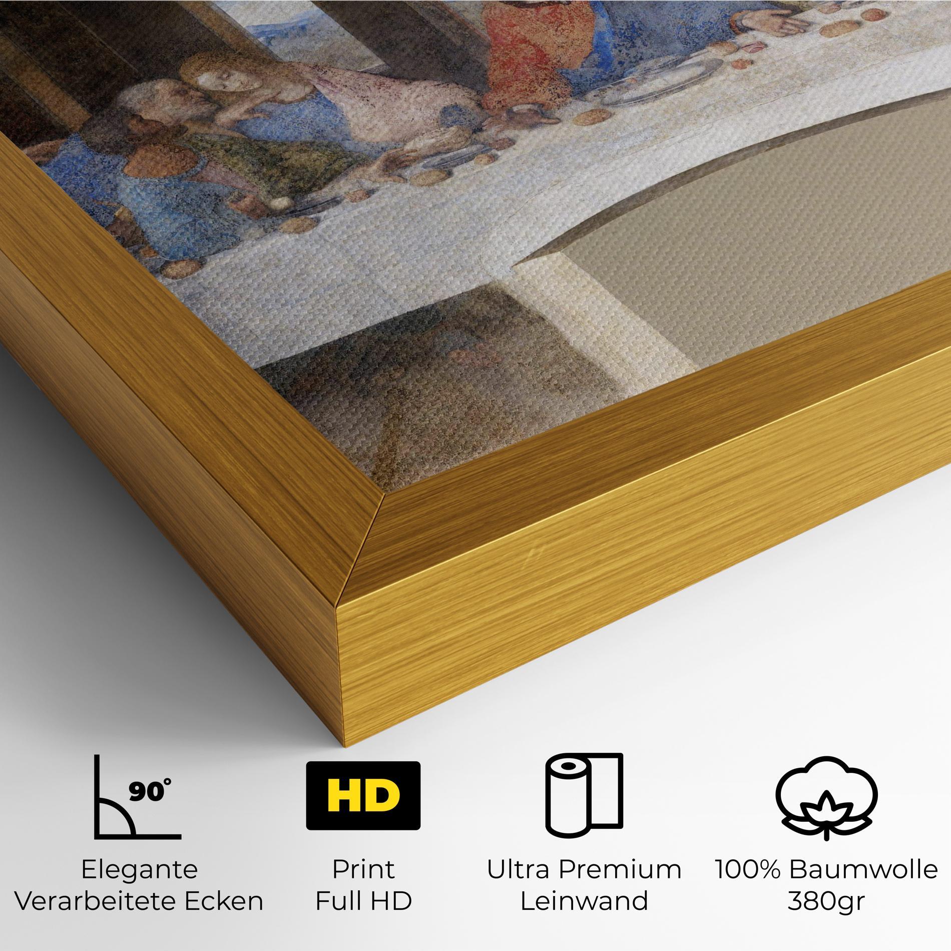 Leinwandbild Jesus Eating mockup 4