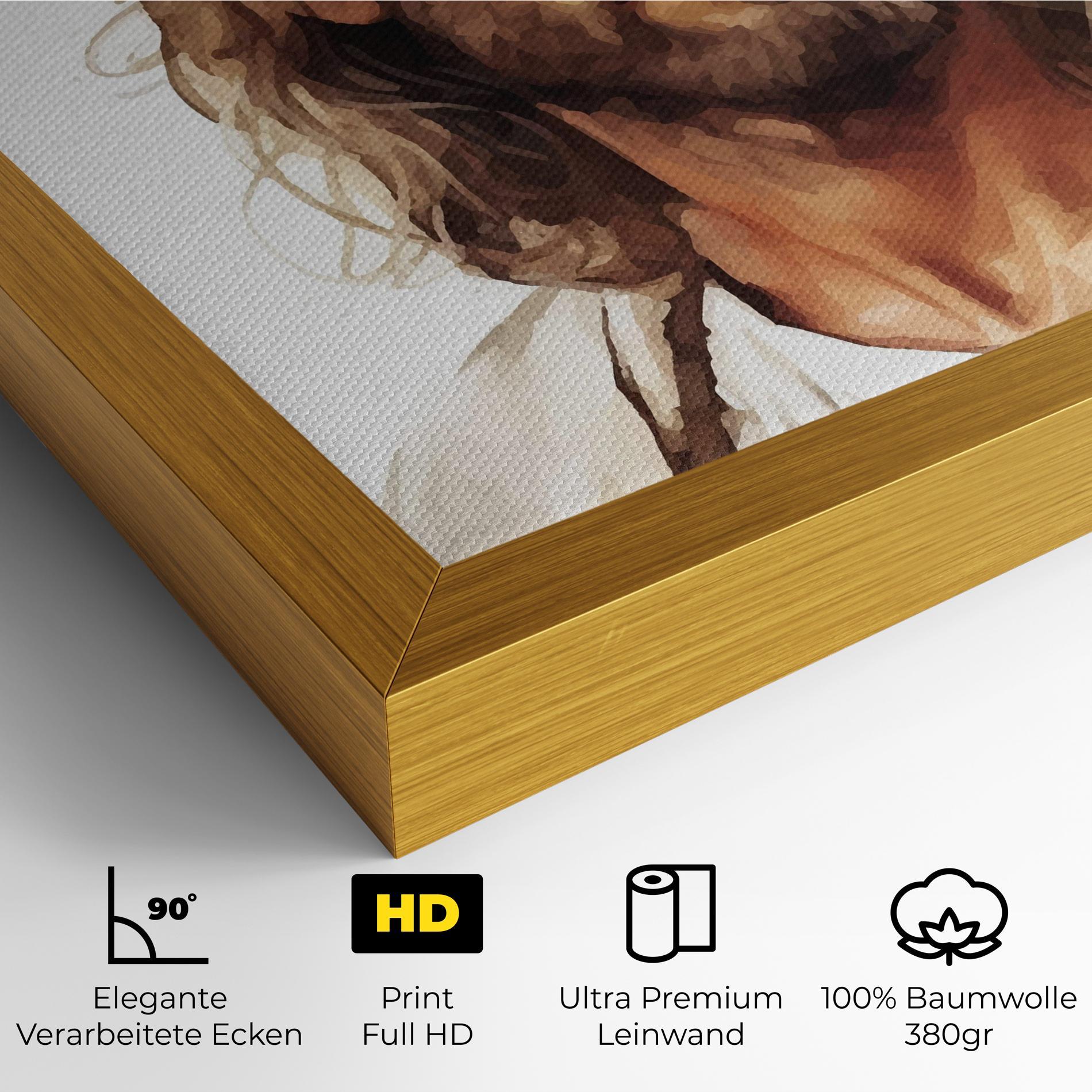 Leinwandbild Jesus Long Hair mockup 4